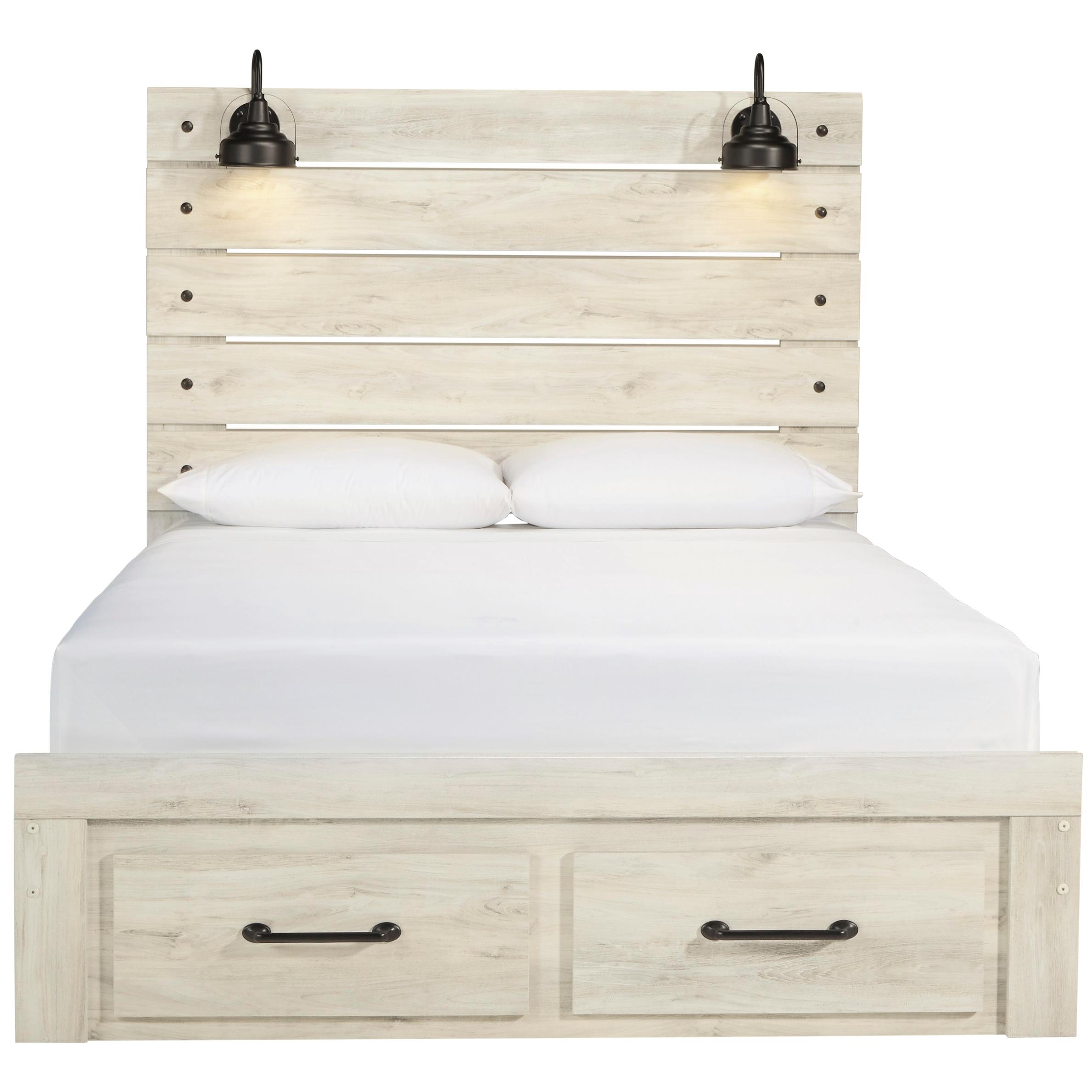  Size_Queen --  Signature Design by Ashley Cambeck Panel Bed with Storage IMAGE 3