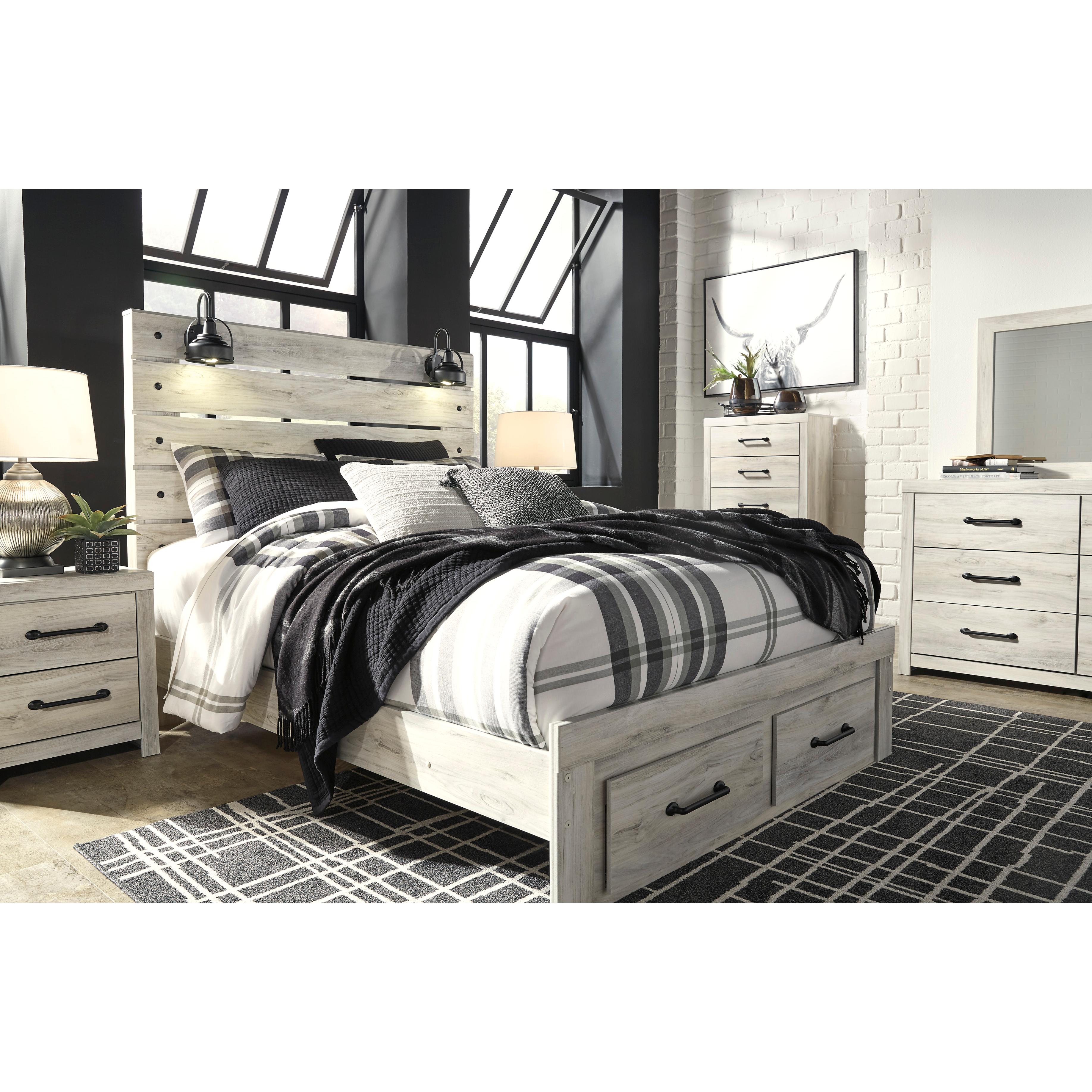  Size_Queen --  Signature Design by Ashley Cambeck Panel Bed with Storage IMAGE 8