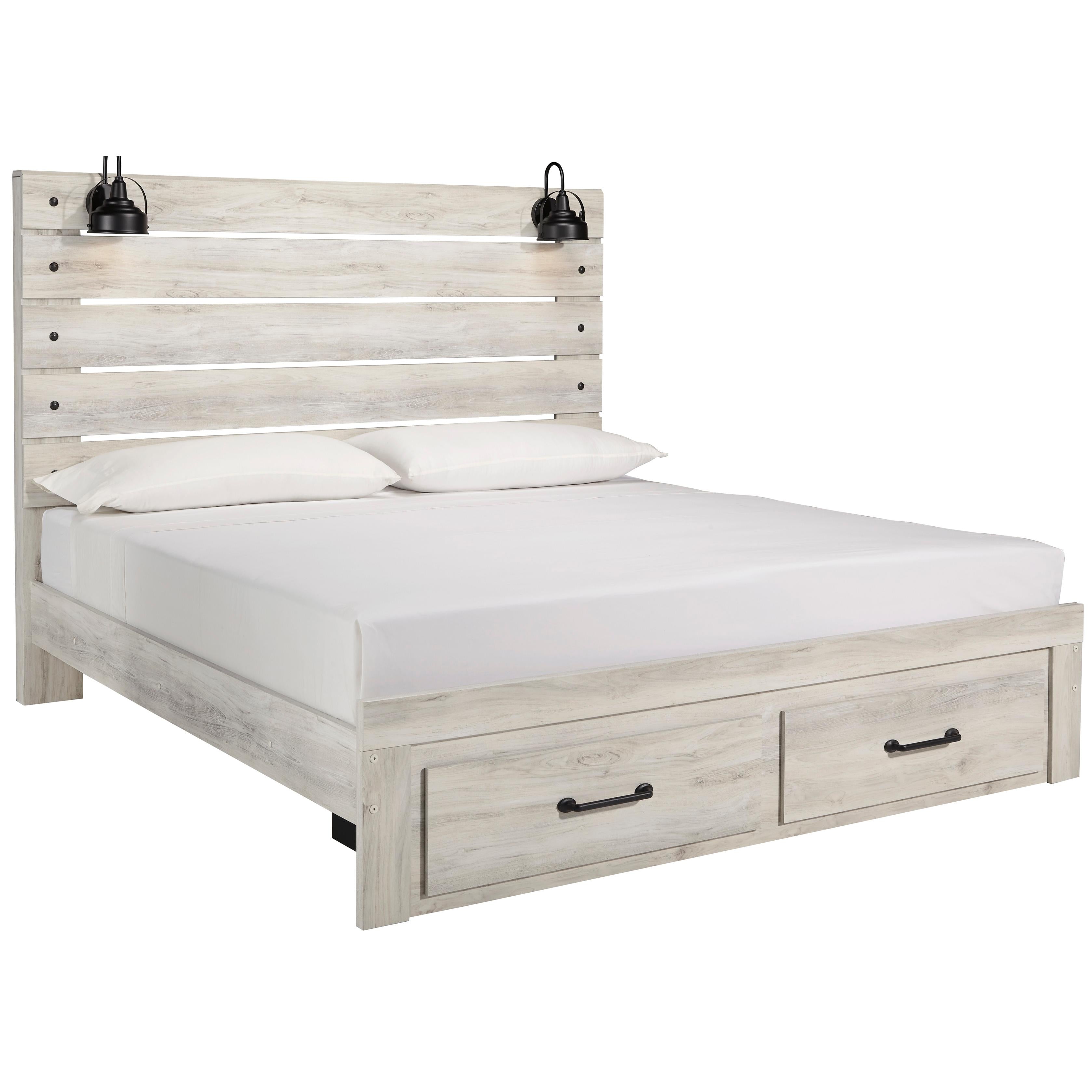  Size_King --  Cambeck B192B31 King Panel Bed with 2 Storage Drawers IMAGE 1
