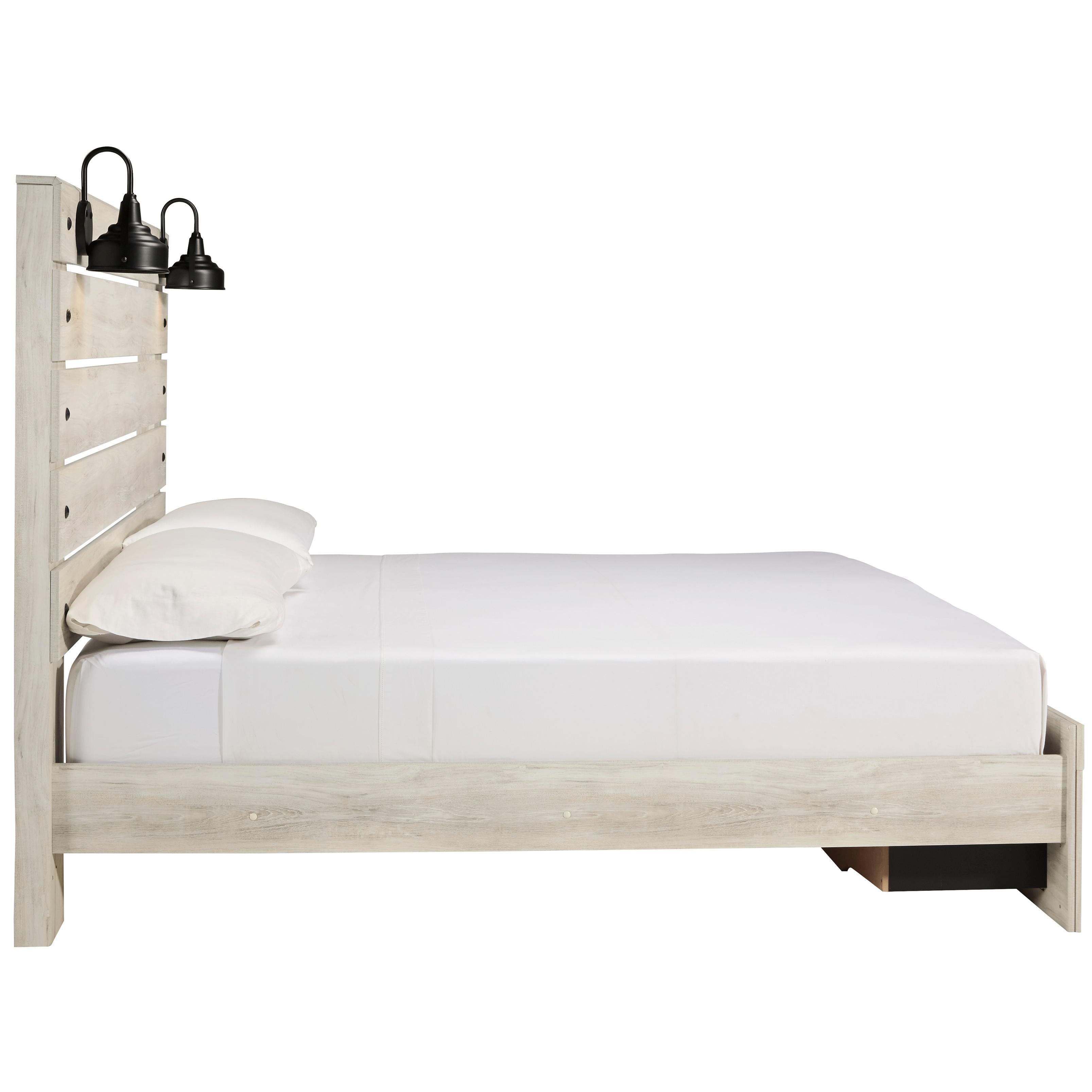  Size_King --  Cambeck B192B31 King Panel Bed with 2 Storage Drawers IMAGE 4