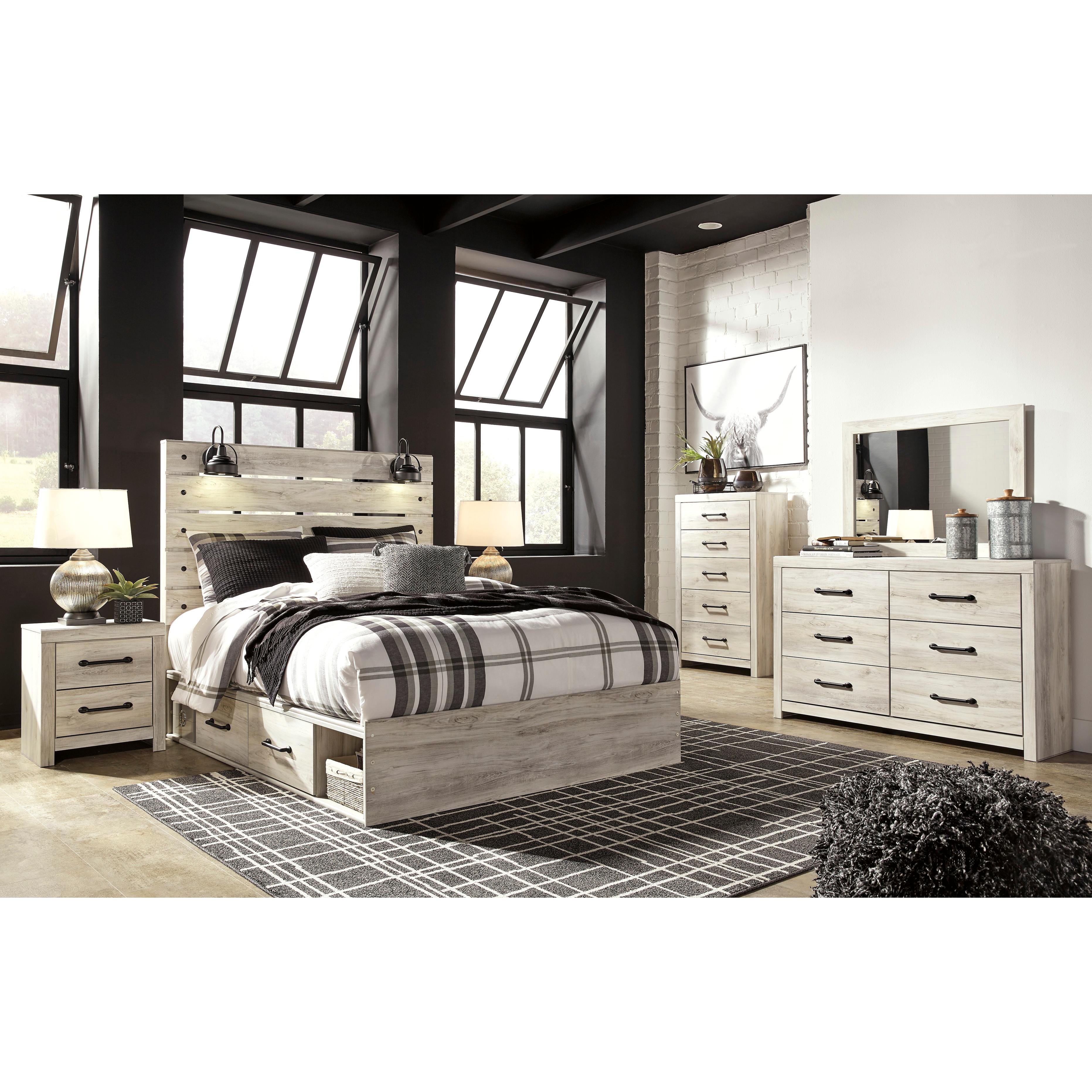  Size_Queen --  Signature Design by Ashley Cambeck Panel Bed with Storage IMAGE 10