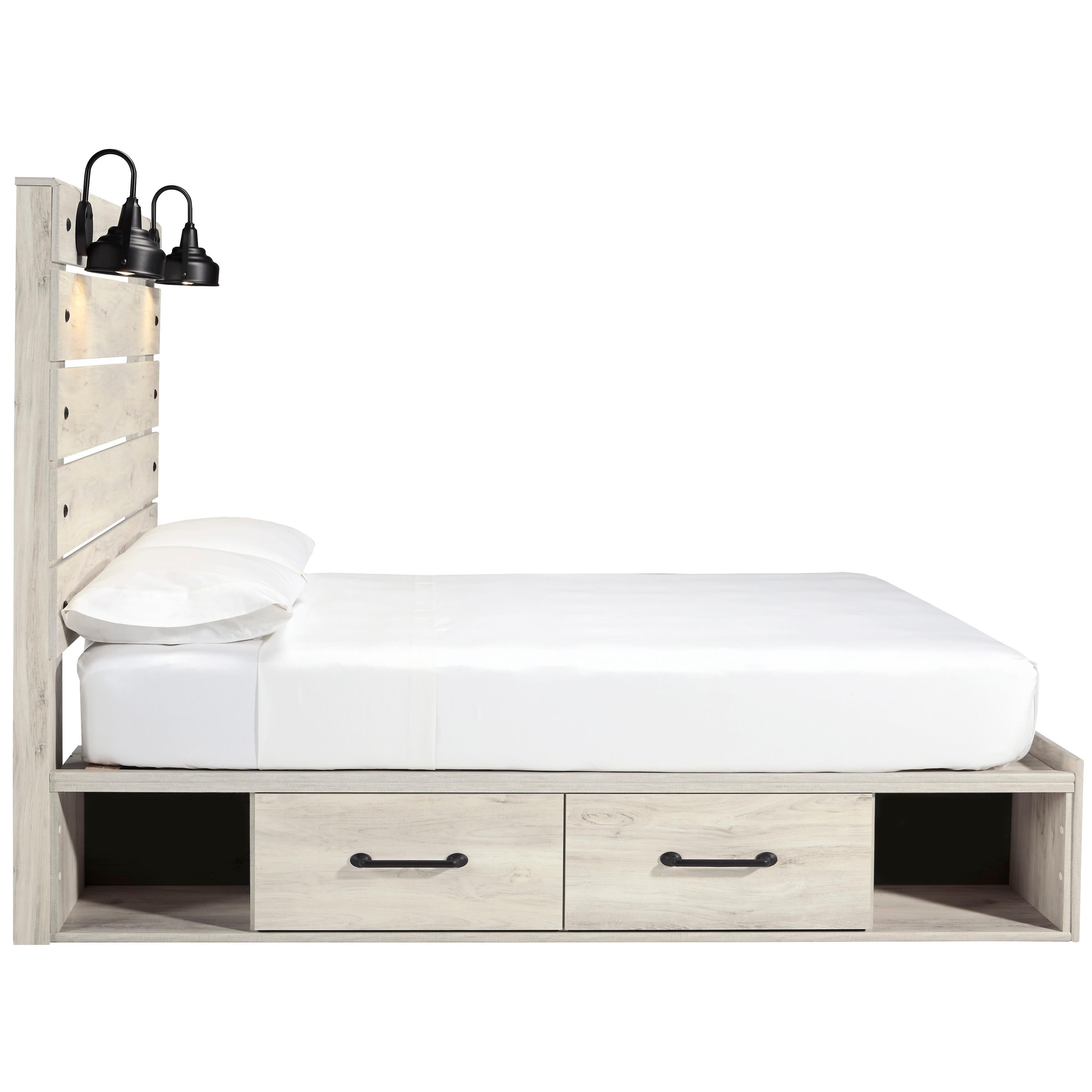  Size_Queen --  Signature Design by Ashley Cambeck Panel Bed with Storage IMAGE 4