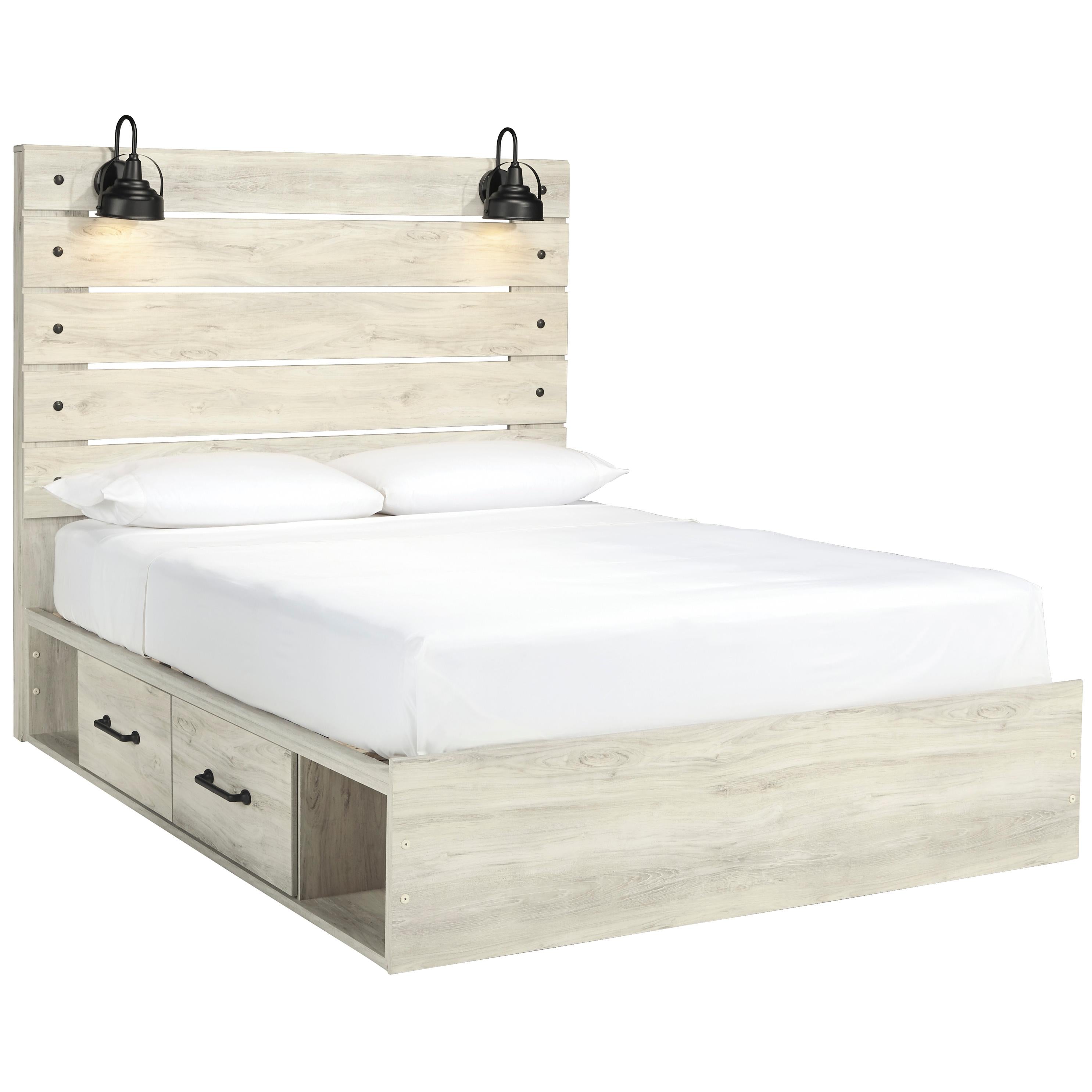  Size_Queen --  Signature Design by Ashley Cambeck Panel Bed with Storage IMAGE 1