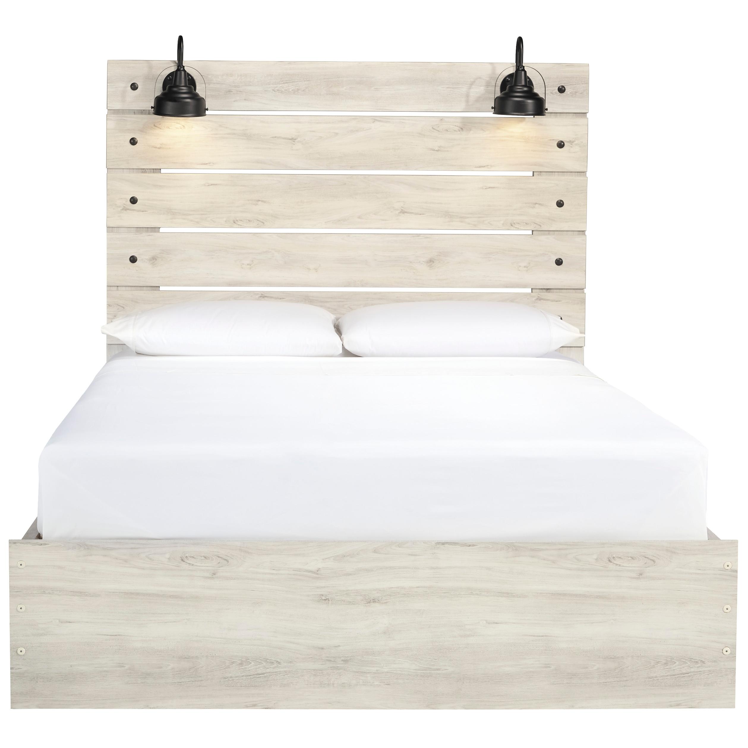  Size_Queen --  Signature Design by Ashley Cambeck Panel Bed with Storage IMAGE 3