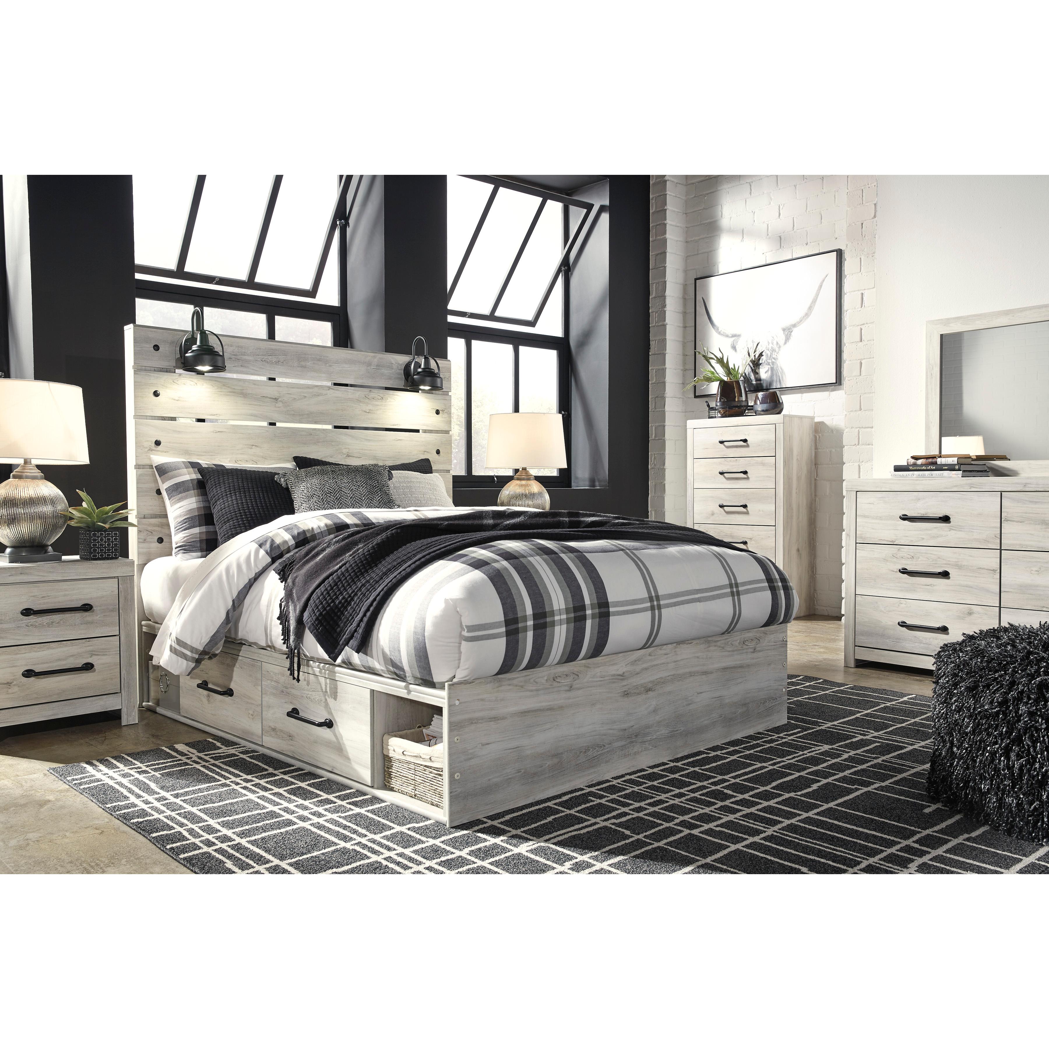  Size_Queen --  Signature Design by Ashley Cambeck Panel Bed with Storage IMAGE 8