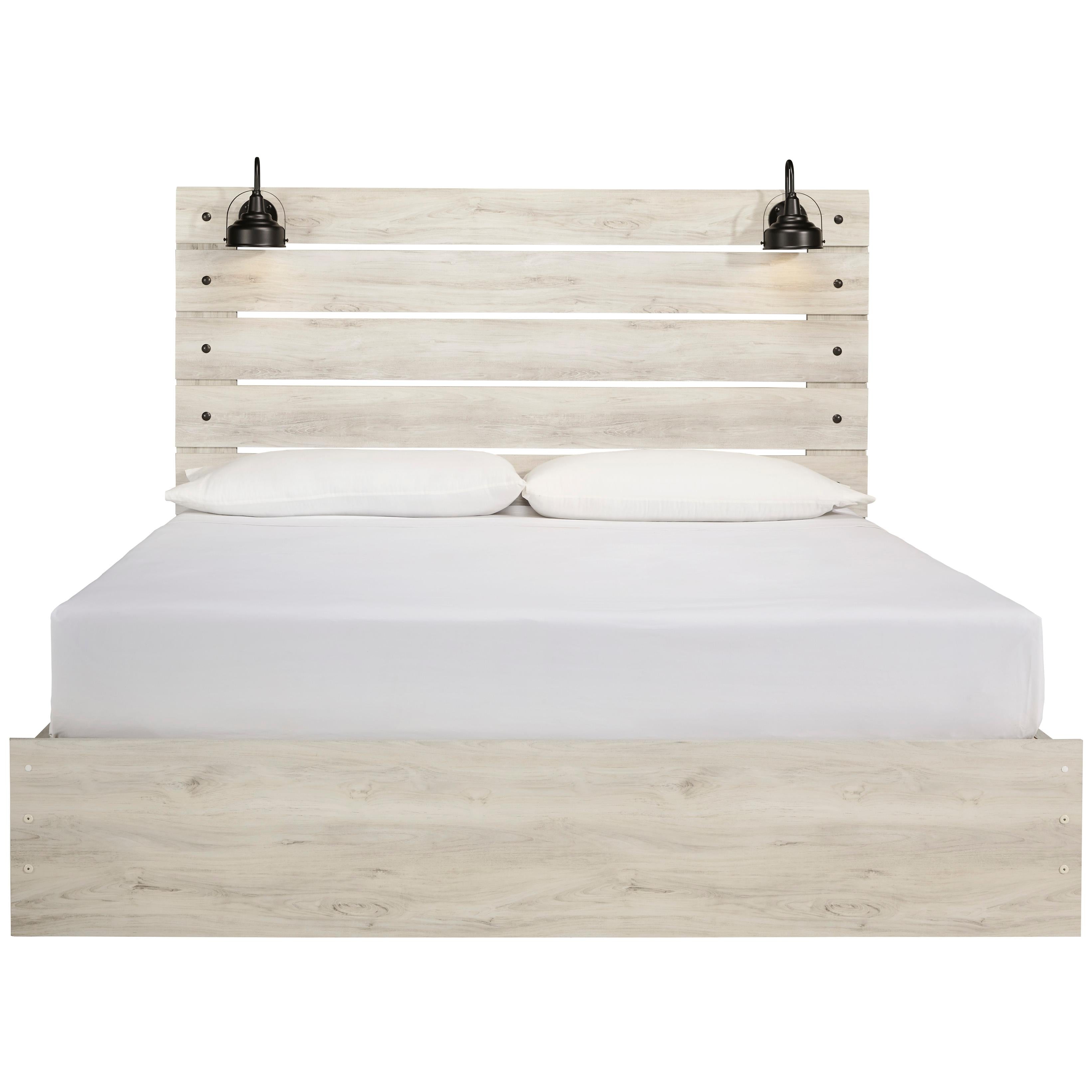  Size_King --  Cambeck B192B19 King Panel Bed with 2 Storage Drawers IMAGE 3