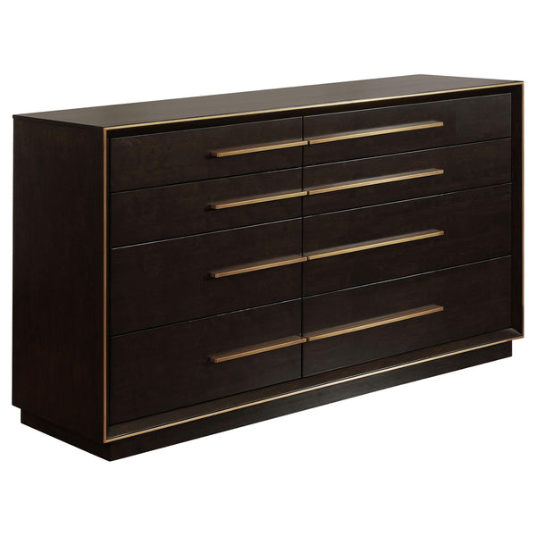 Coaster Furniture Durango 223263 8-Drawer Dresser - Smoked Peppercorn