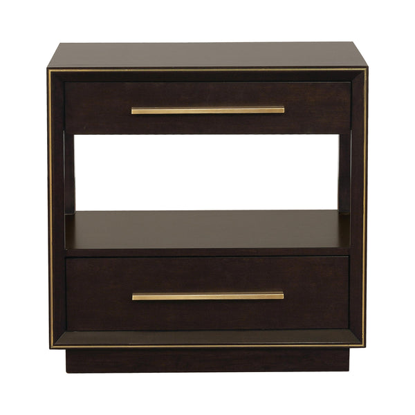 Coaster Furniture Durango 223262 2-Drawer Nightstand - Smoked Peppercorn