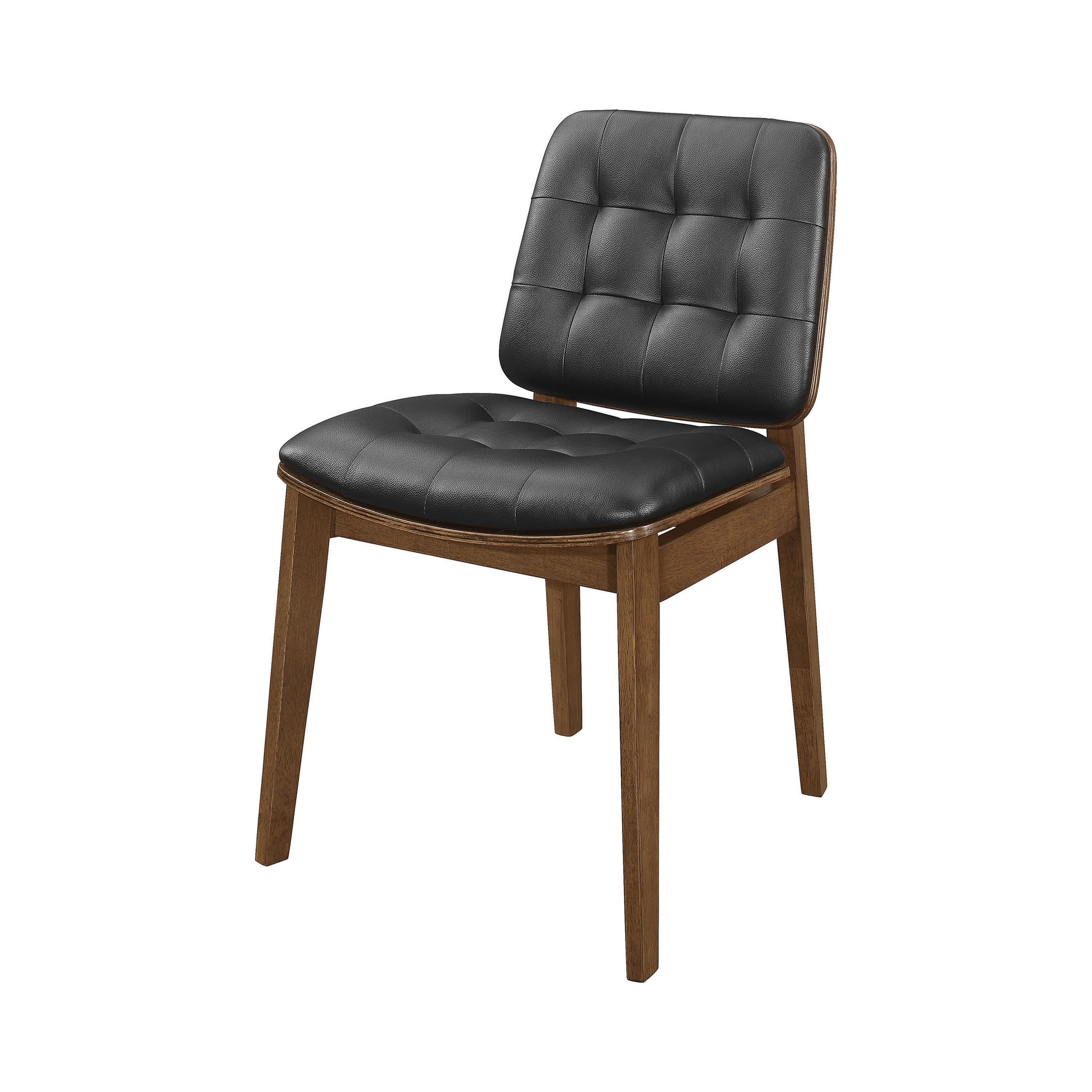  Coaster Furniture Redbridge 106596 Upholstered Dining Side Chair - Walnut IMAGE 1