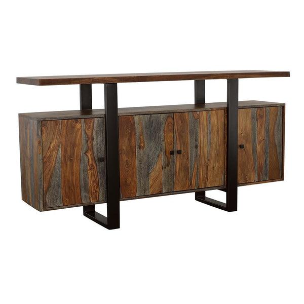 Coaster Furniture Ditman 110185 4-door Solid Wood Sideboard Buffet - Grey Sheesham