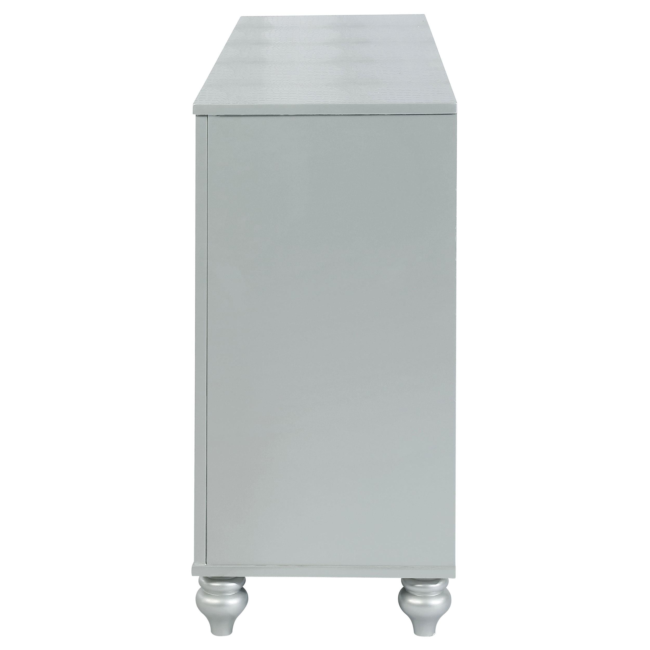  Coaster Furniture Gunnison 223213 6-Drawer Dresser - Silver Metallic IMAGE 8