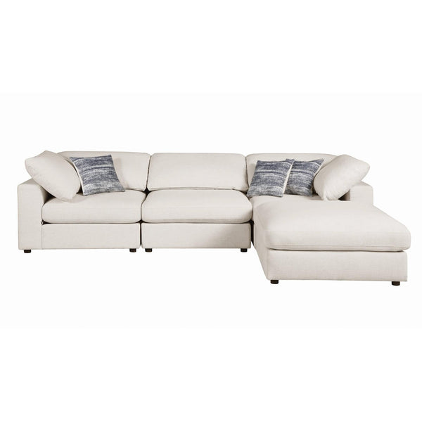 Coaster Furniture Serene 5513 4 pc Sectional (Beige)