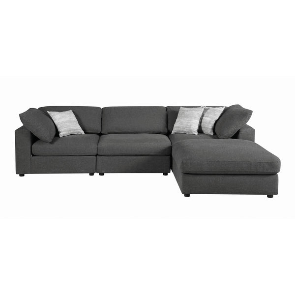 Coaster Furniture Serene 5513 4 pc Sectional (Charcoal)