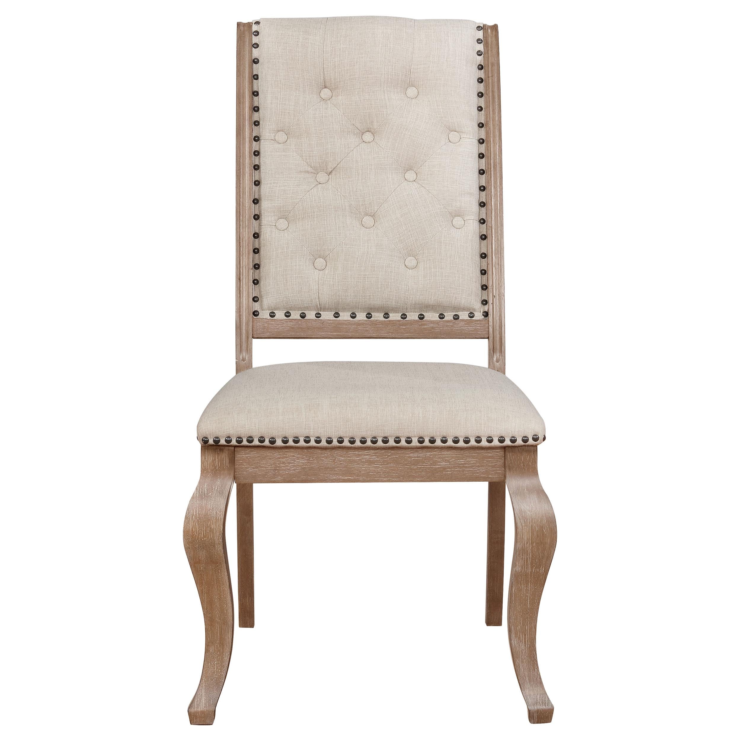  Coaster Furniture Brockway 110292 Upholstered Dining Chair - Barley Brown IMAGE 2