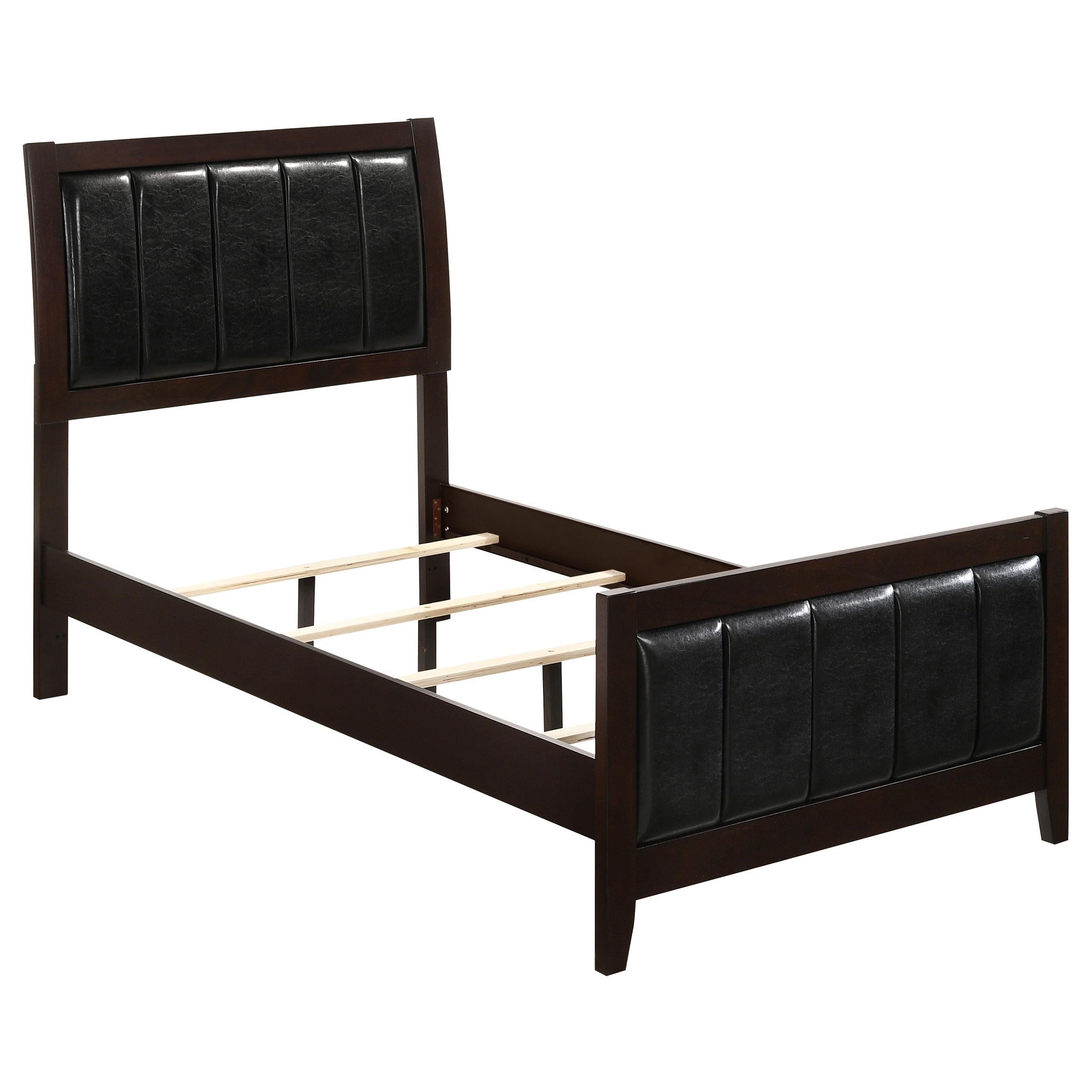  Size_Twin --  Coaster Furniture Carlton Upholstered Panel Bed IMAGE 1