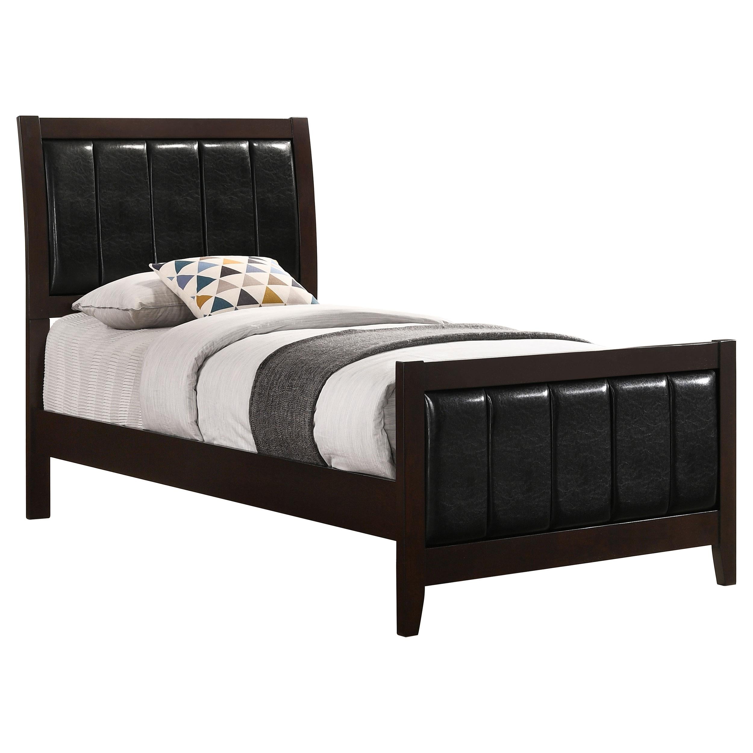  Size_Twin --  Coaster Furniture Carlton Upholstered Panel Bed IMAGE 2