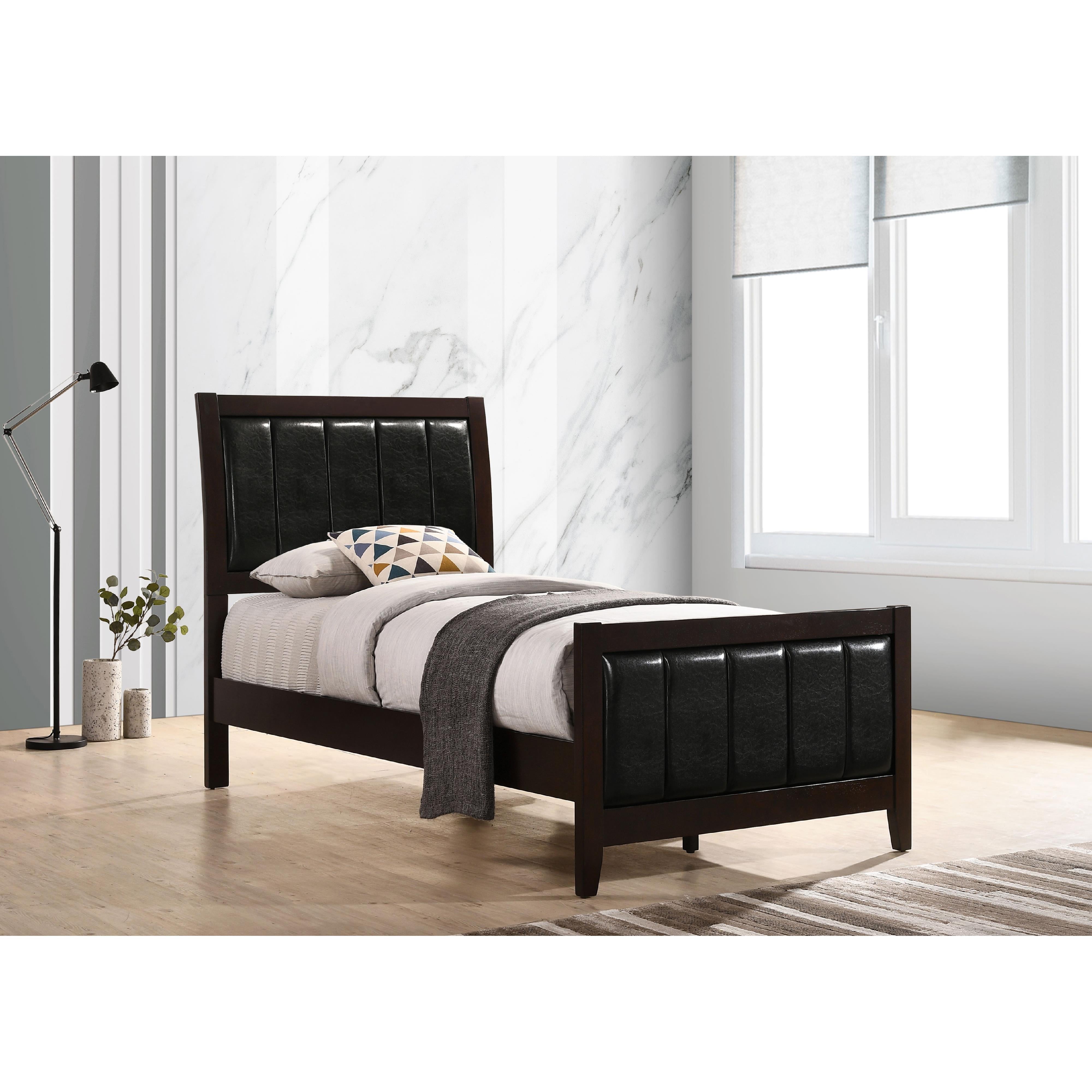 Size_Twin --  Coaster Furniture Carlton Upholstered Panel Bed IMAGE 4