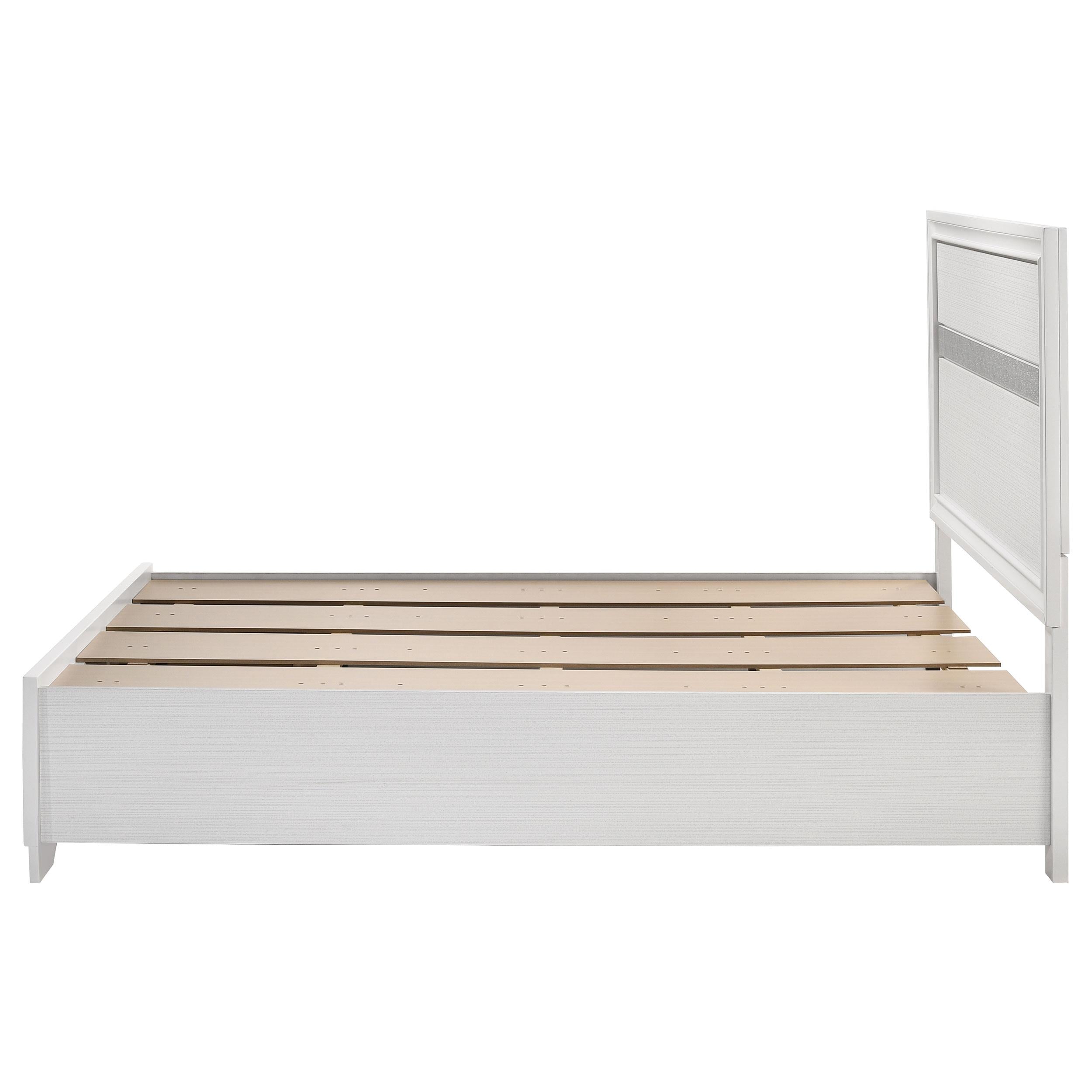  Size_Full --  Miranda 205111F 51-inch Wood Full Storage Panel Bed - White IMAGE 4