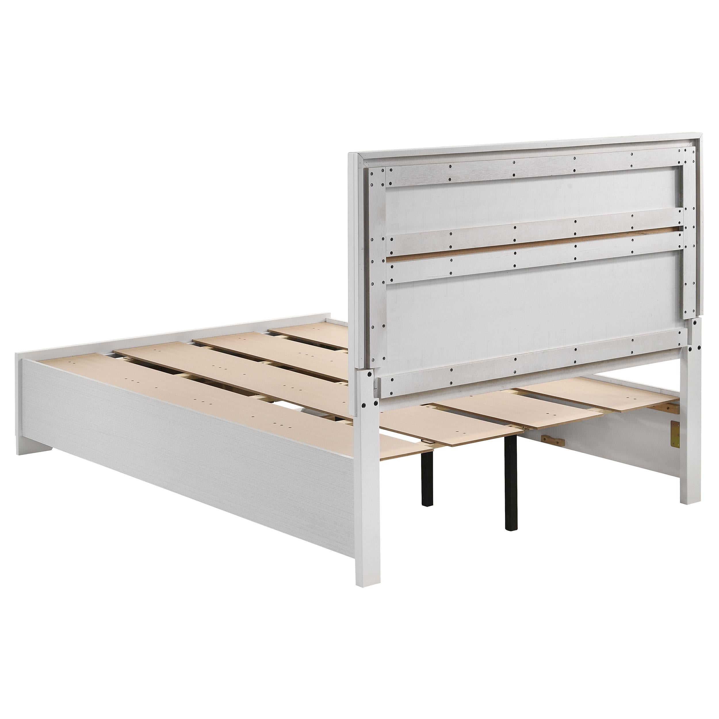  Size_Full --  Miranda 205111F 51-inch Wood Full Storage Panel Bed - White IMAGE 5