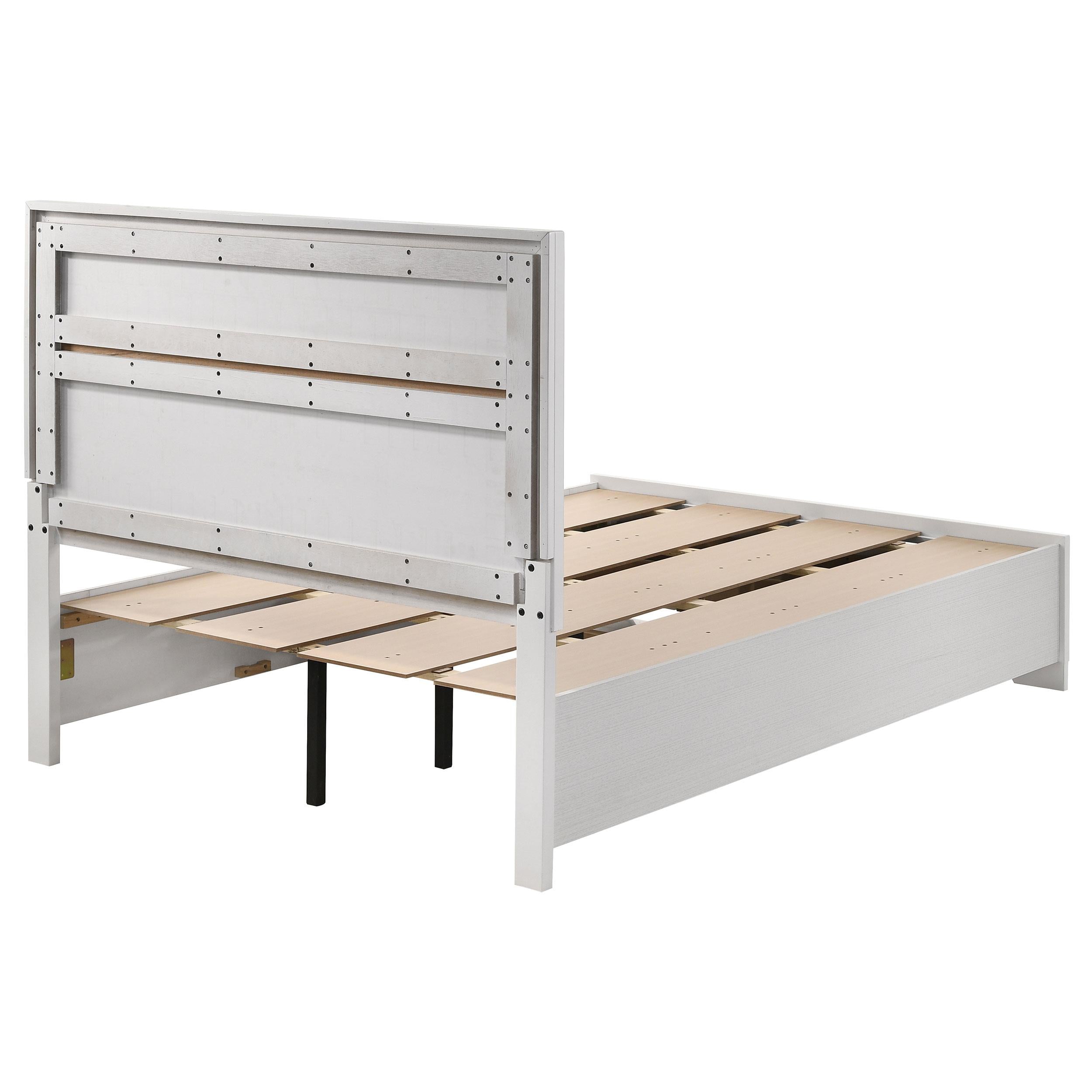  Size_Full --  Miranda 205111F 51-inch Wood Full Storage Panel Bed - White IMAGE 7