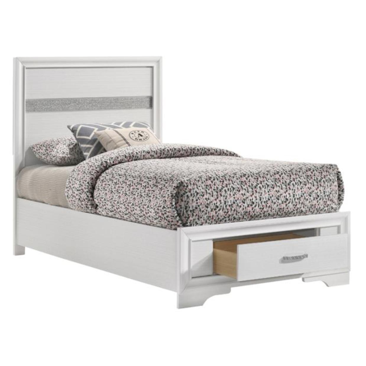  Size_Twin --  Coaster Furniture Miranda Panel Bed with Storage IMAGE 1