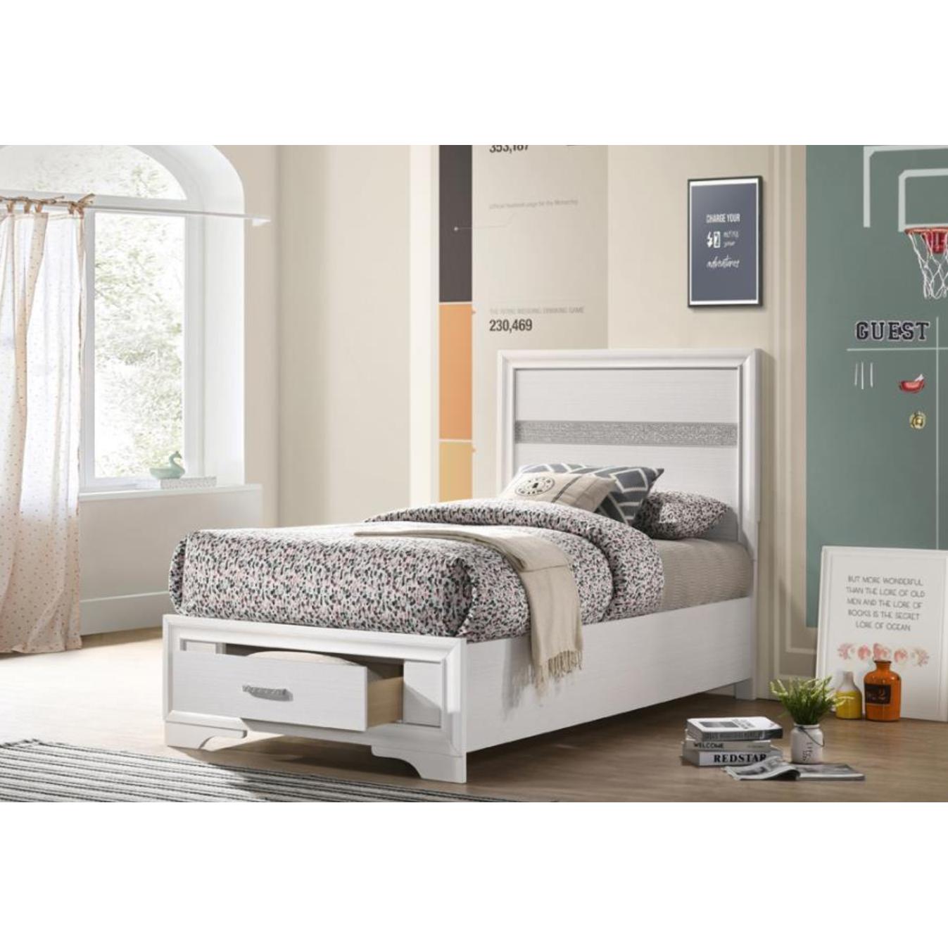  Size_Twin --  Coaster Furniture Miranda Panel Bed with Storage IMAGE 8