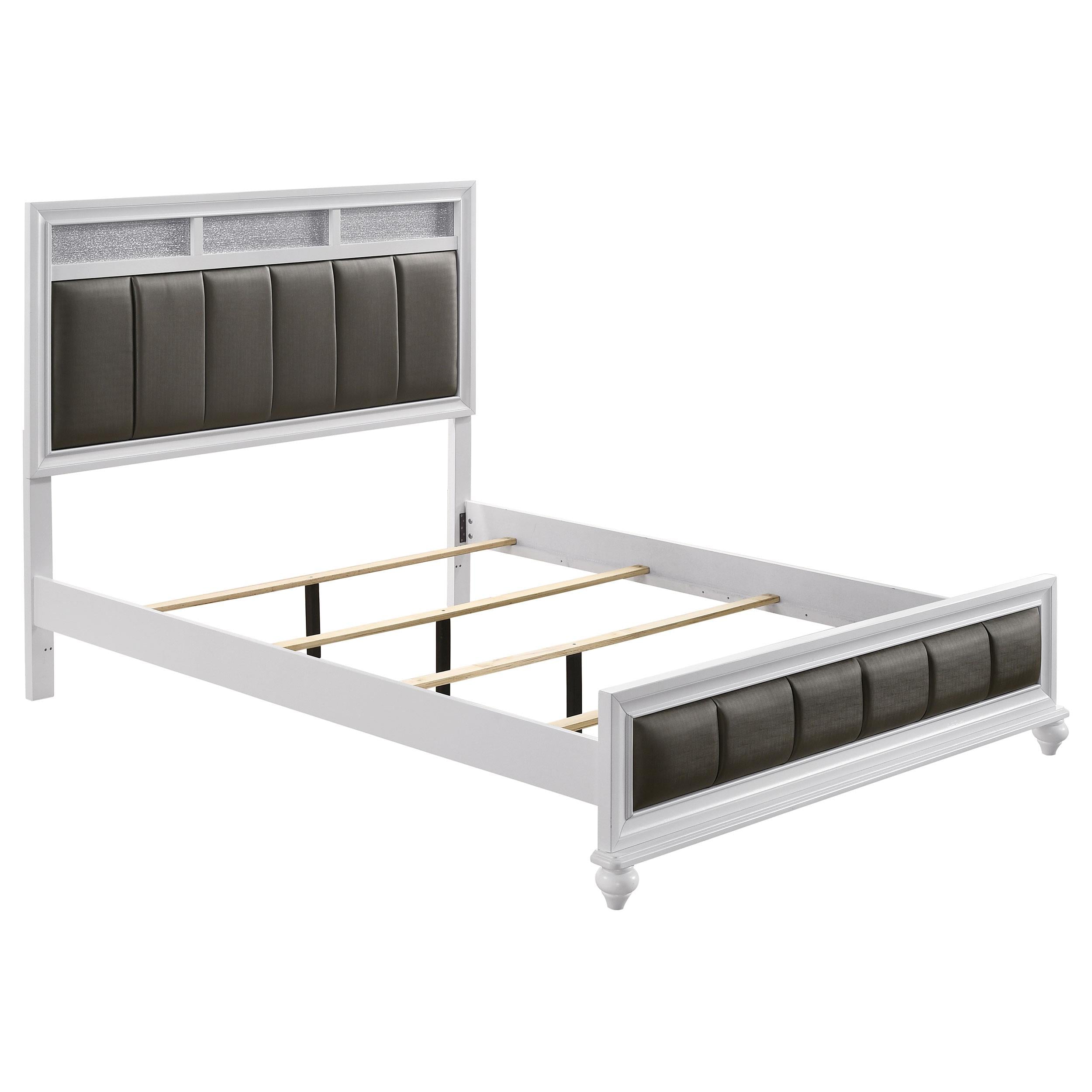  Size_Queen --  Coaster Furniture Barzini Upholstered Panel Bed IMAGE 1