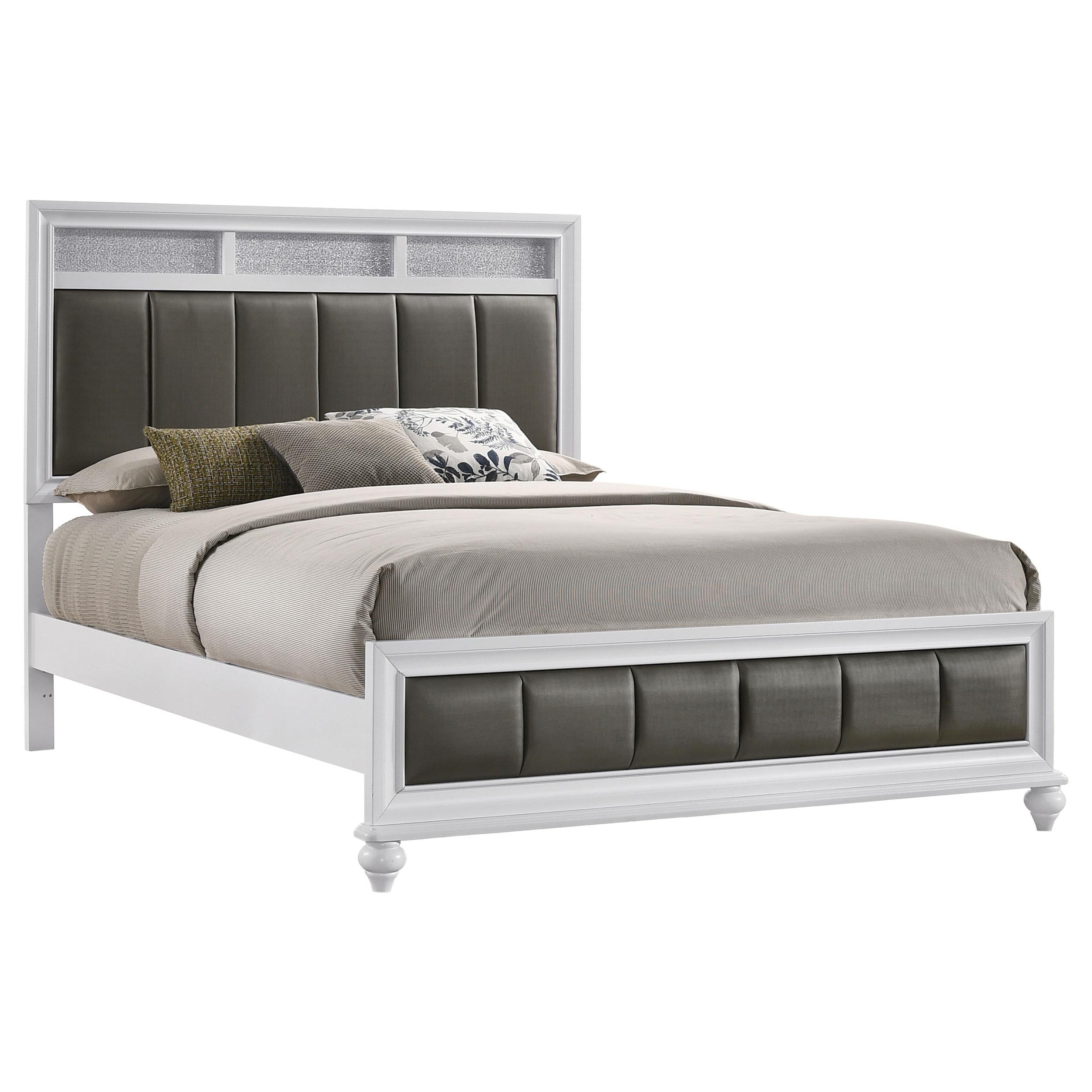  Size_Queen --  Coaster Furniture Barzini Upholstered Panel Bed IMAGE 2