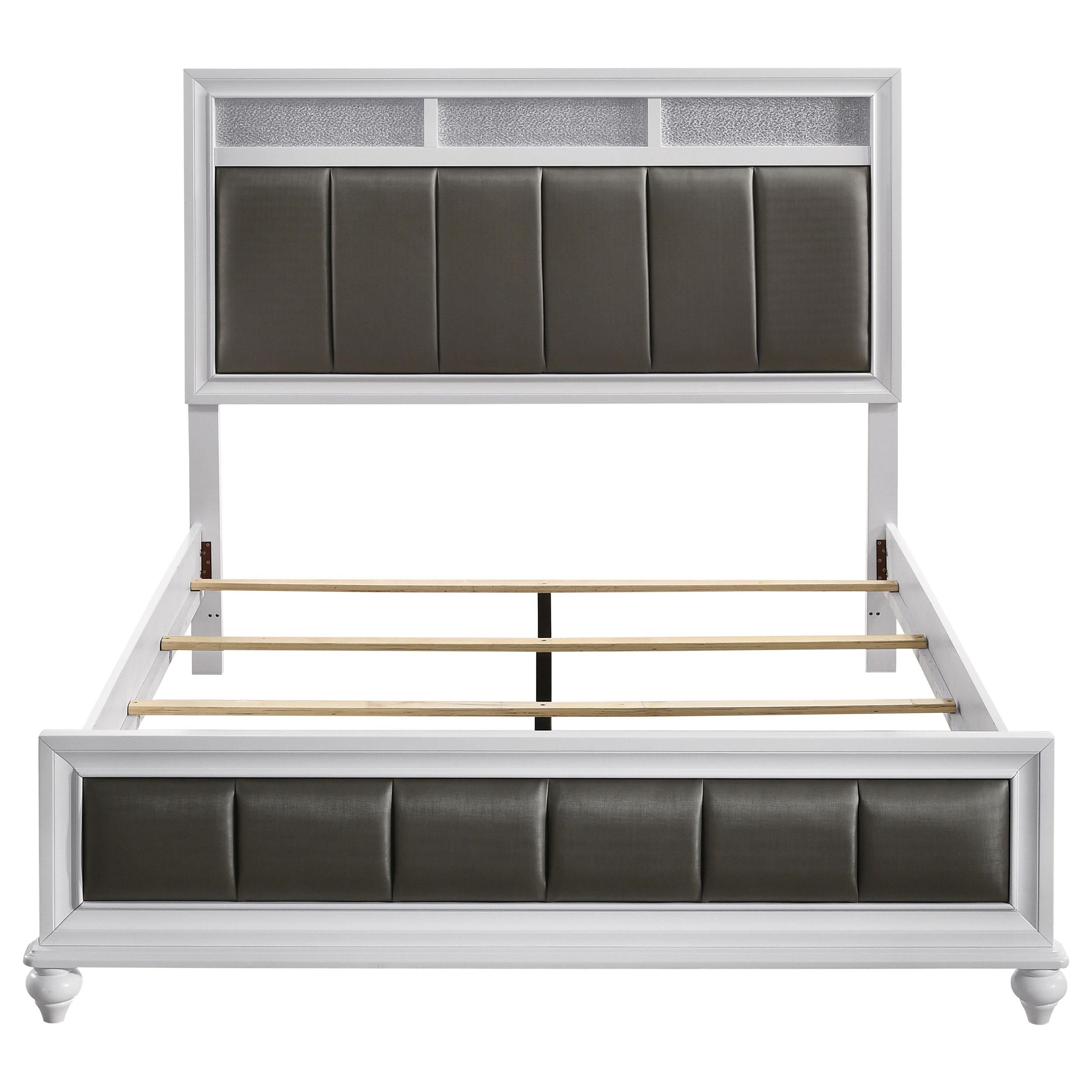  Size_Queen --  Coaster Furniture Barzini Upholstered Panel Bed IMAGE 3