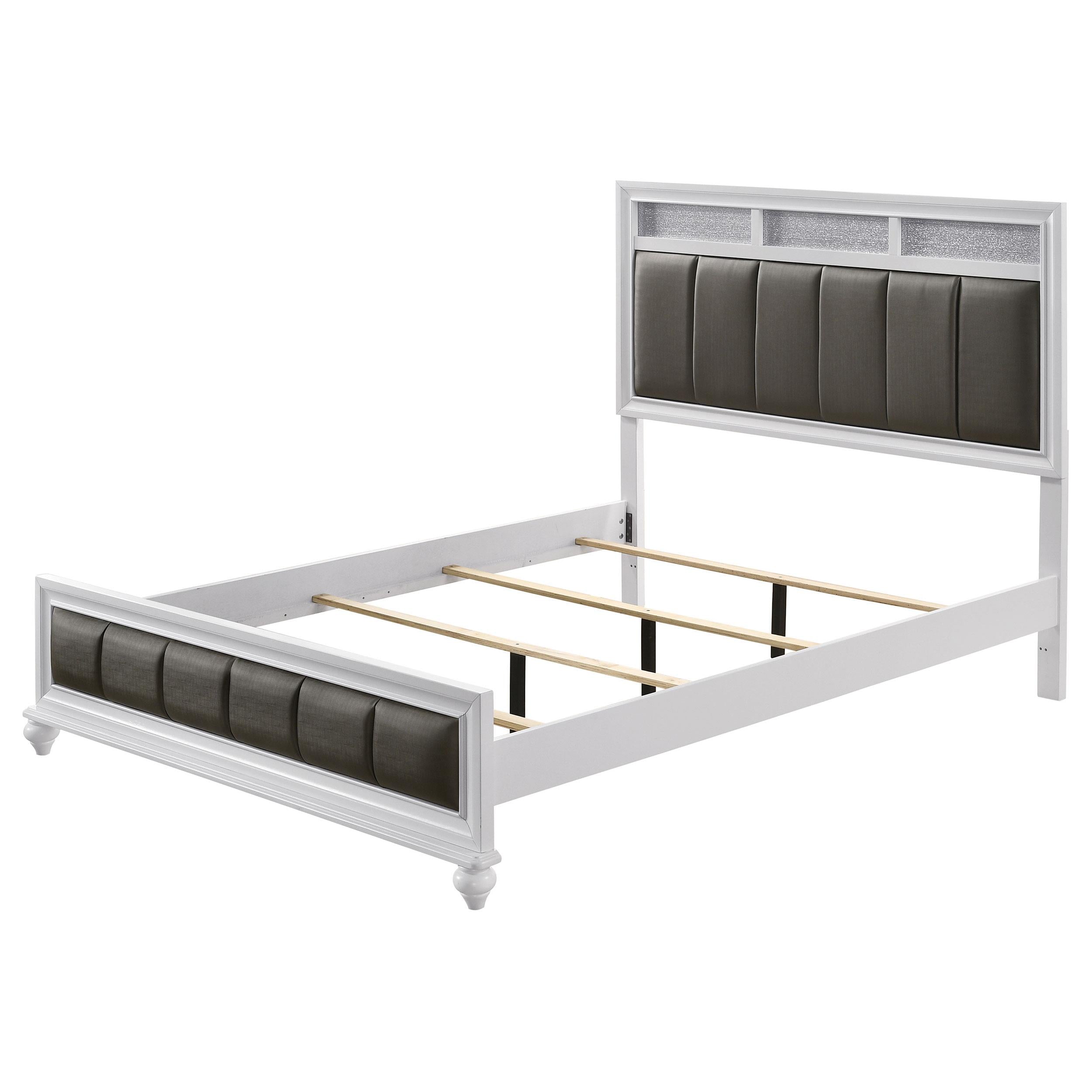  Size_Queen --  Coaster Furniture Barzini Upholstered Panel Bed IMAGE 4