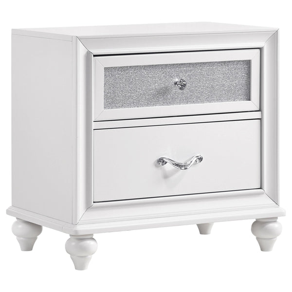 Coaster Furniture Barzini 205892 2-Drawer Nightstand - White