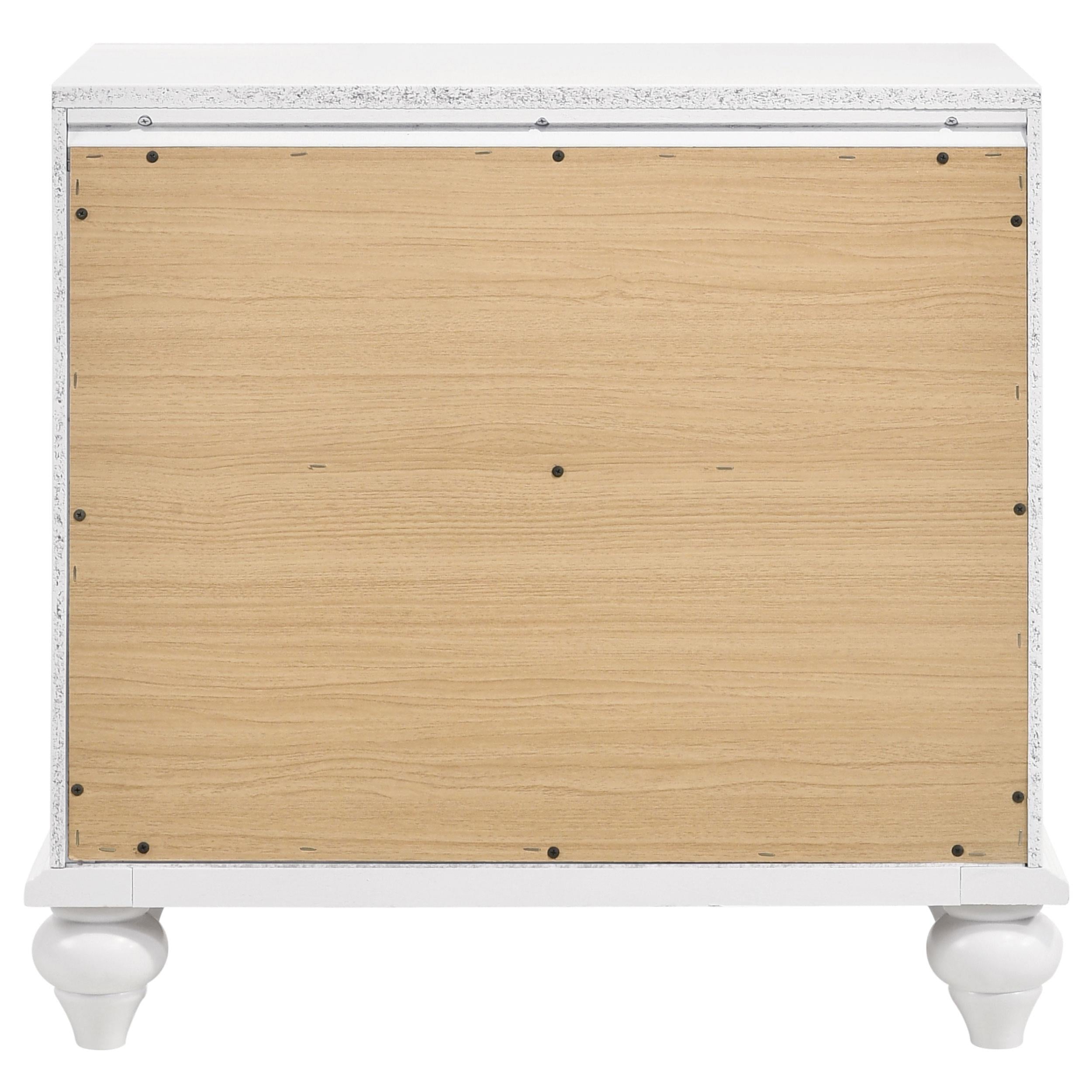  Coaster Furniture Barzini 205892 2-Drawer Nightstand - White IMAGE 6
