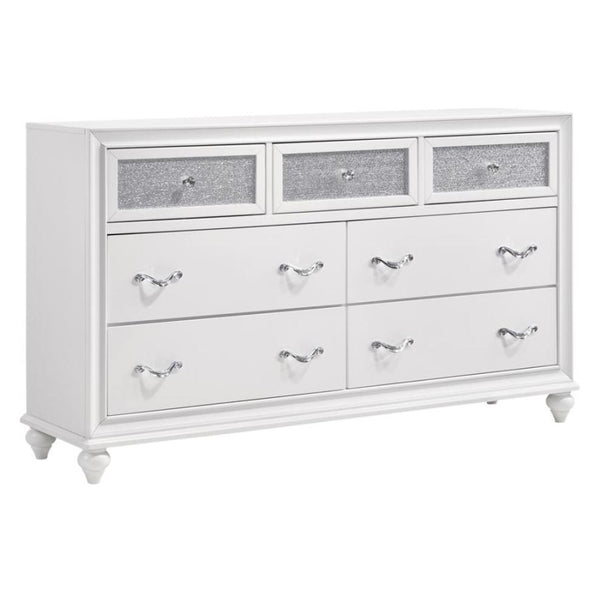Coaster Furniture Barzini 205893 7-Drawer Dresser - White