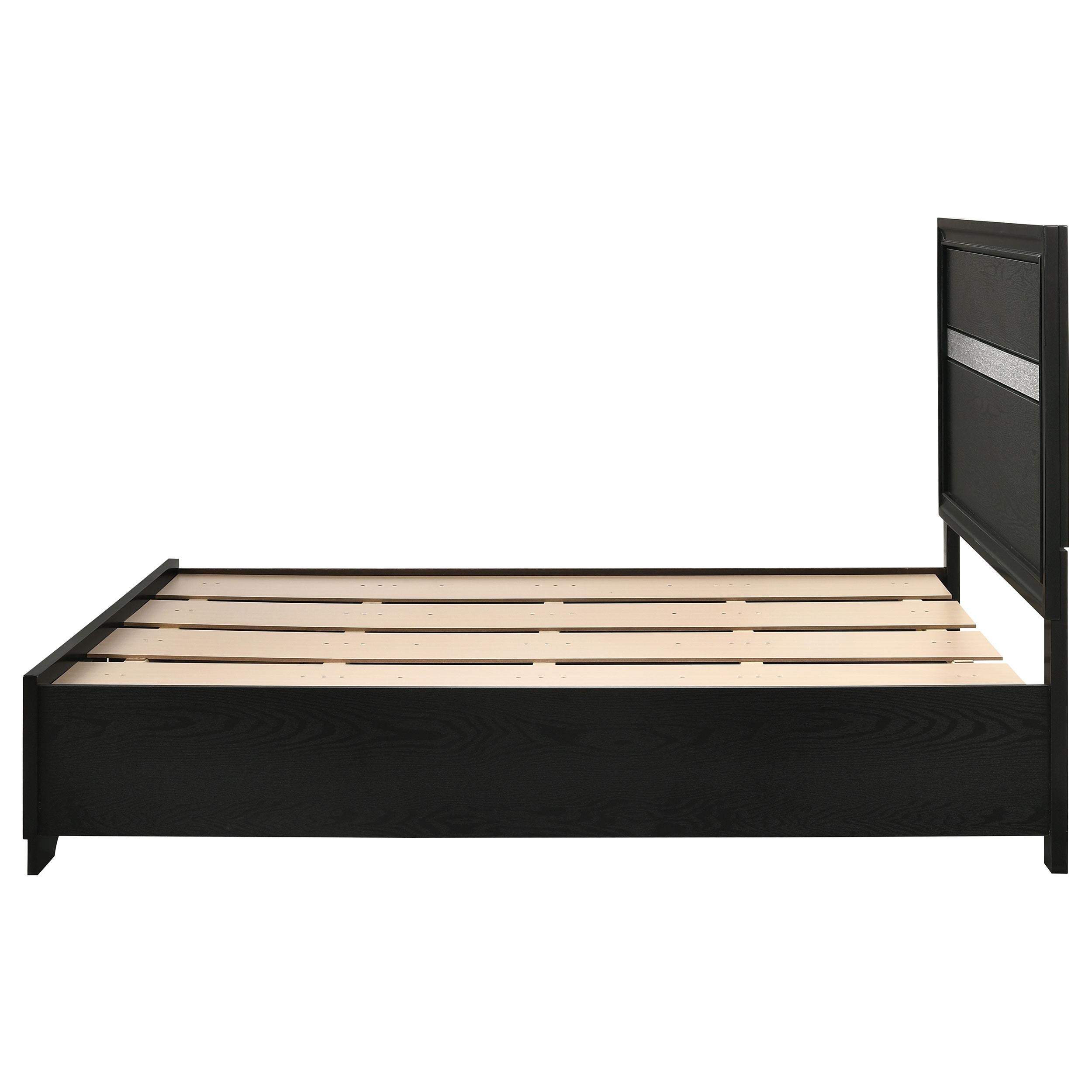  Size_Full --  Miranda 206361F 51-inch Wood Full Storage Panel Bed - Black IMAGE 5