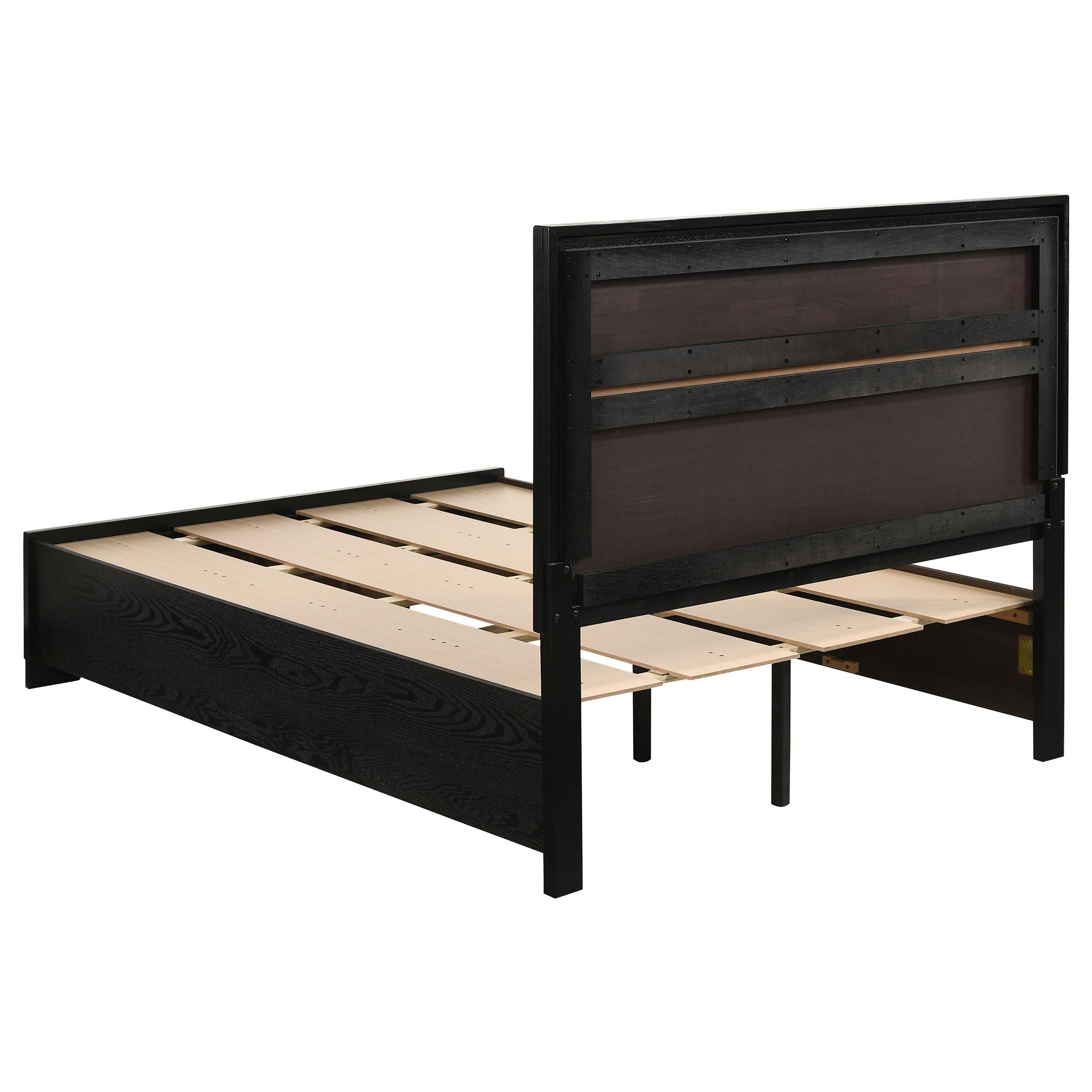  Size_Full --  Miranda 206361F 51-inch Wood Full Storage Panel Bed - Black IMAGE 6