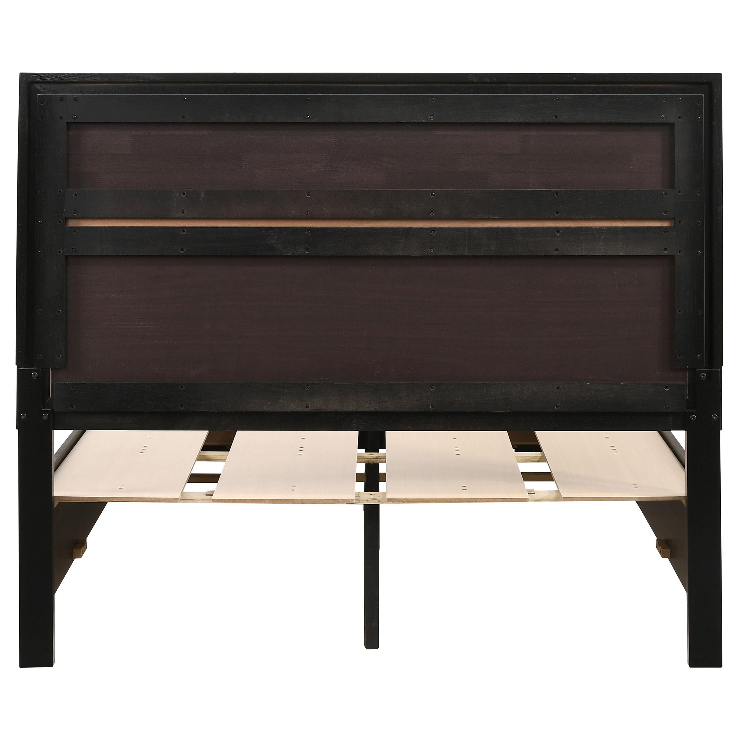  Size_Full --  Miranda 206361F 51-inch Wood Full Storage Panel Bed - Black IMAGE 7