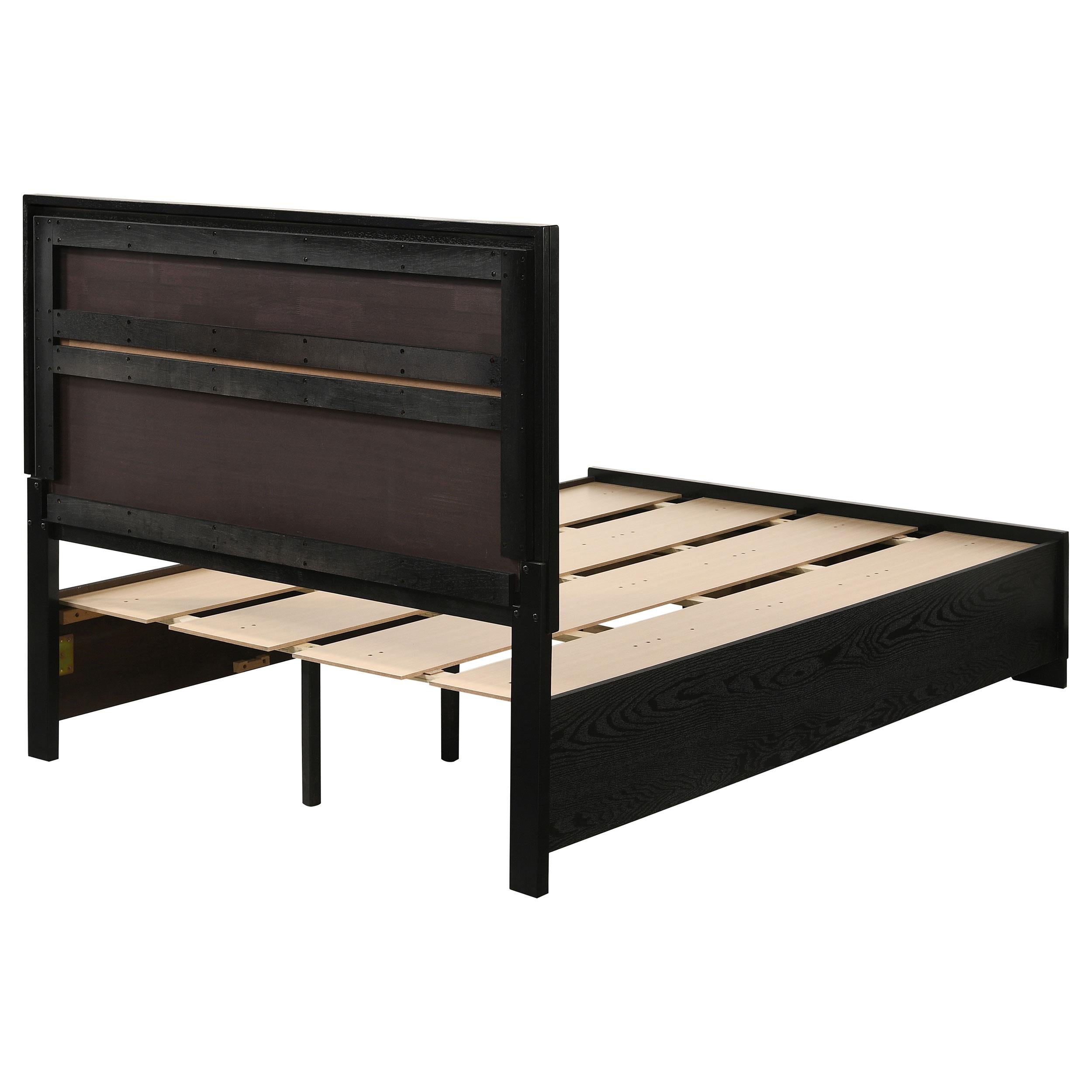  Size_Full --  Miranda 206361F 51-inch Wood Full Storage Panel Bed - Black IMAGE 8