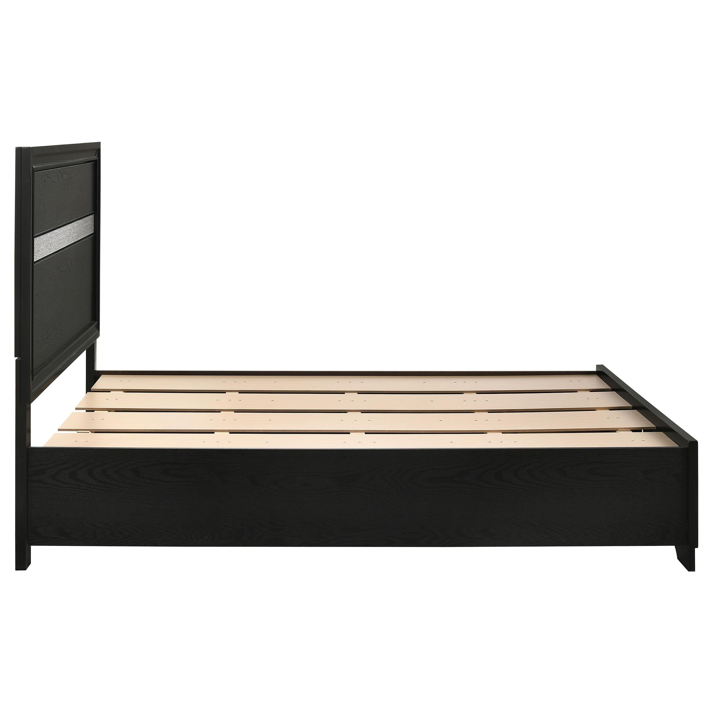  Size_Full --  Miranda 206361F 51-inch Wood Full Storage Panel Bed - Black IMAGE 9