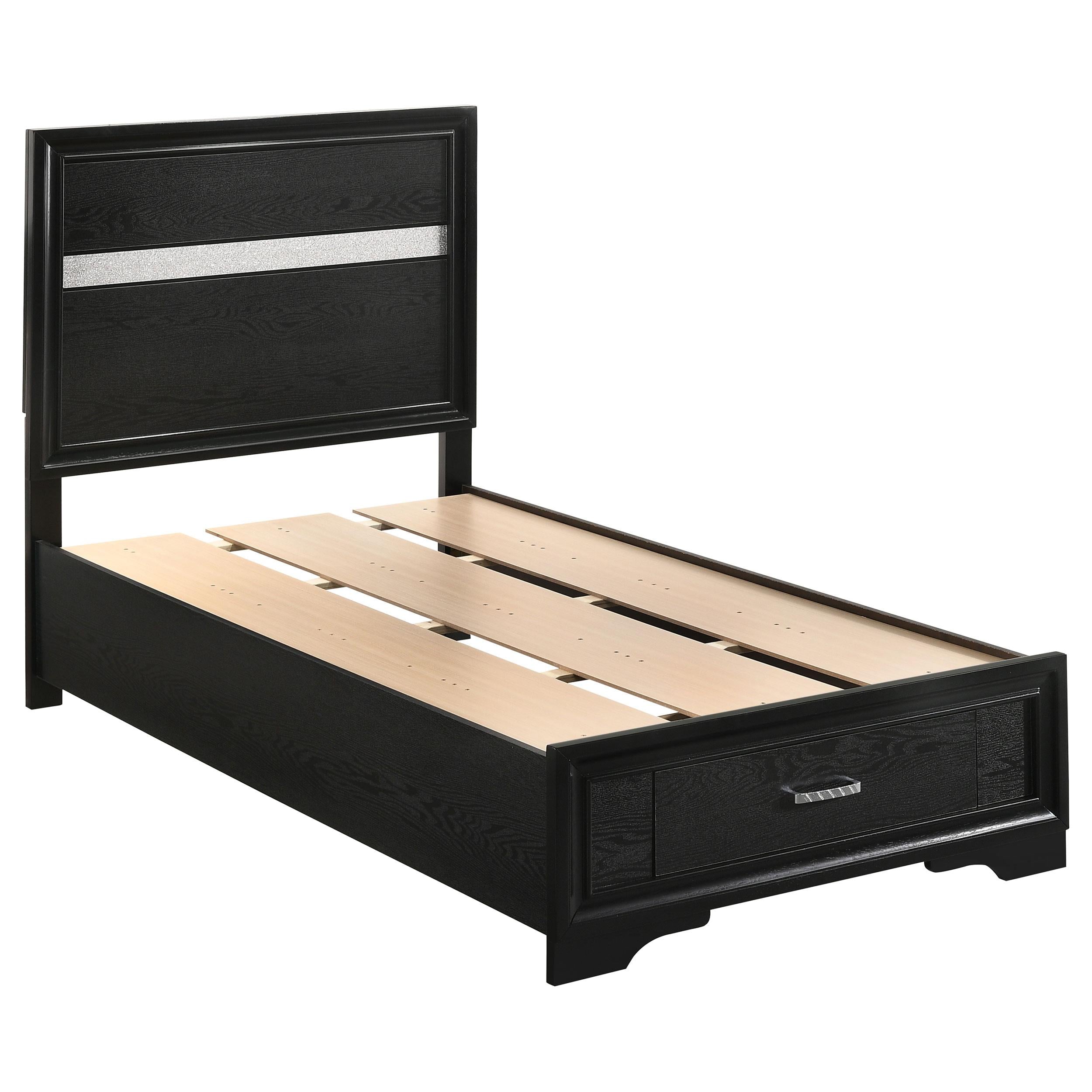  Size_Twin --  Coaster Furniture Miranda Panel Bed with Storage IMAGE 1