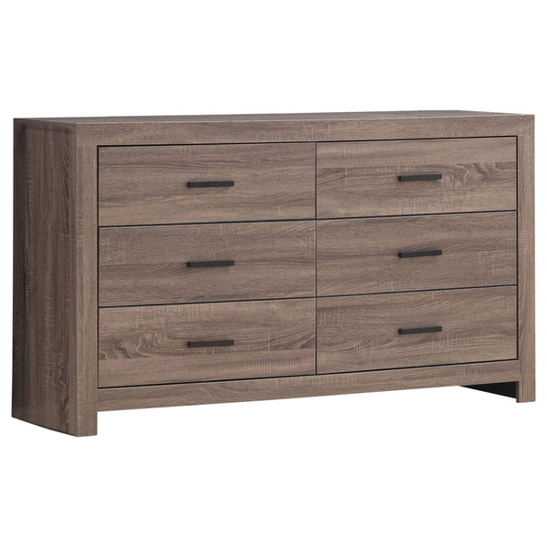 Coaster Furniture Brantford 207043 6-Drawer Dresser - Barrel Oak