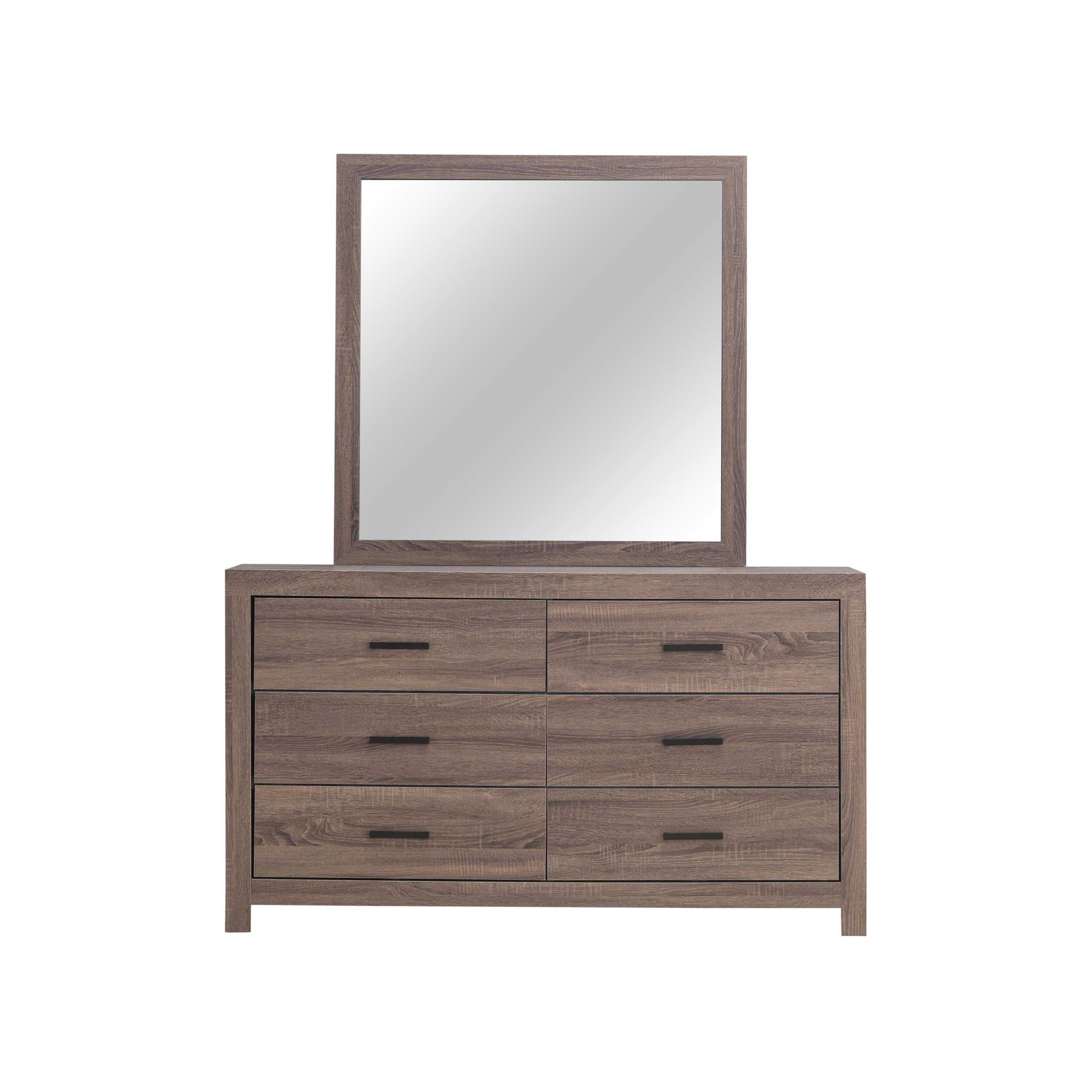  Coaster Furniture Brantford 207044 Dresser Mirror - Barrel Oak IMAGE 3