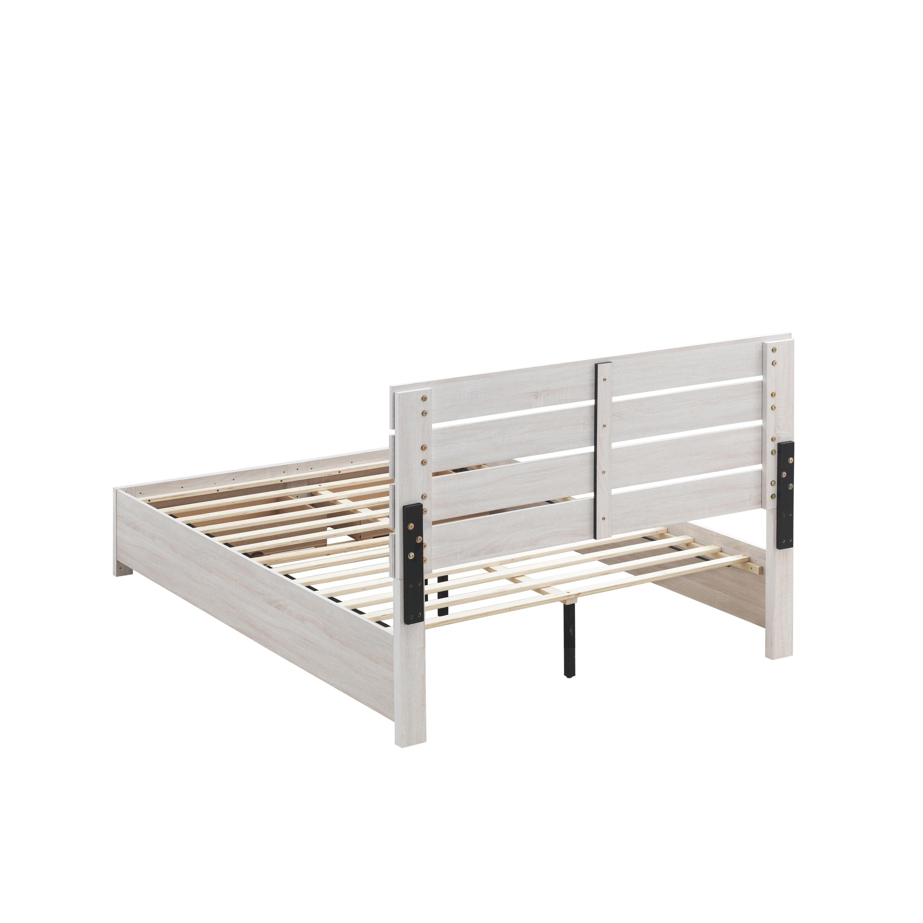  Size_King --  Brantford 207050KE Wood Eastern King Storage Panel Bed - Coastal White IMAGE 3