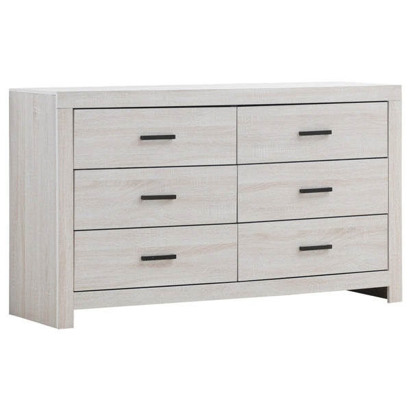 Coaster Furniture Brantford 207053 6-Drawer Dresser - Coastal White