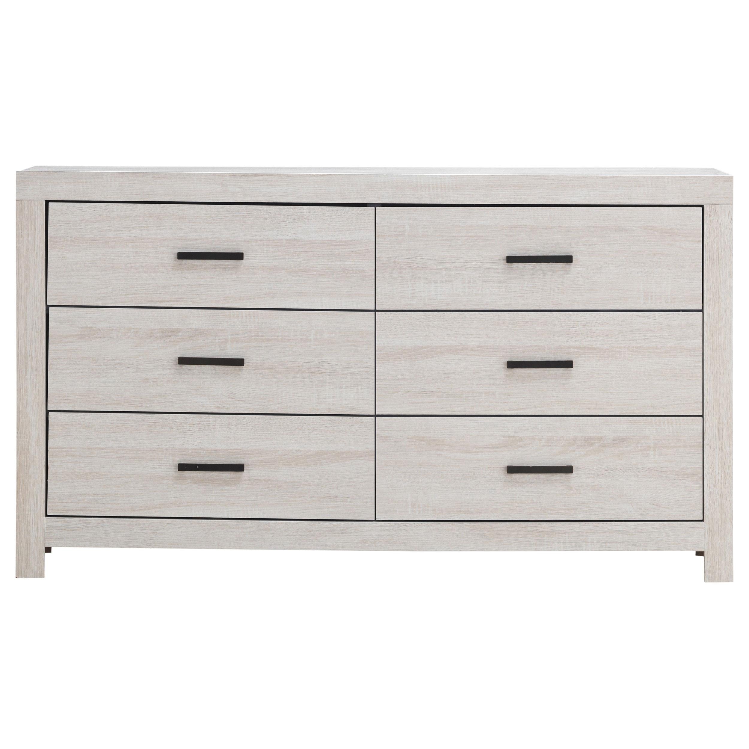  Coaster Furniture Brantford 207053 6-Drawer Dresser - Coastal White IMAGE 2