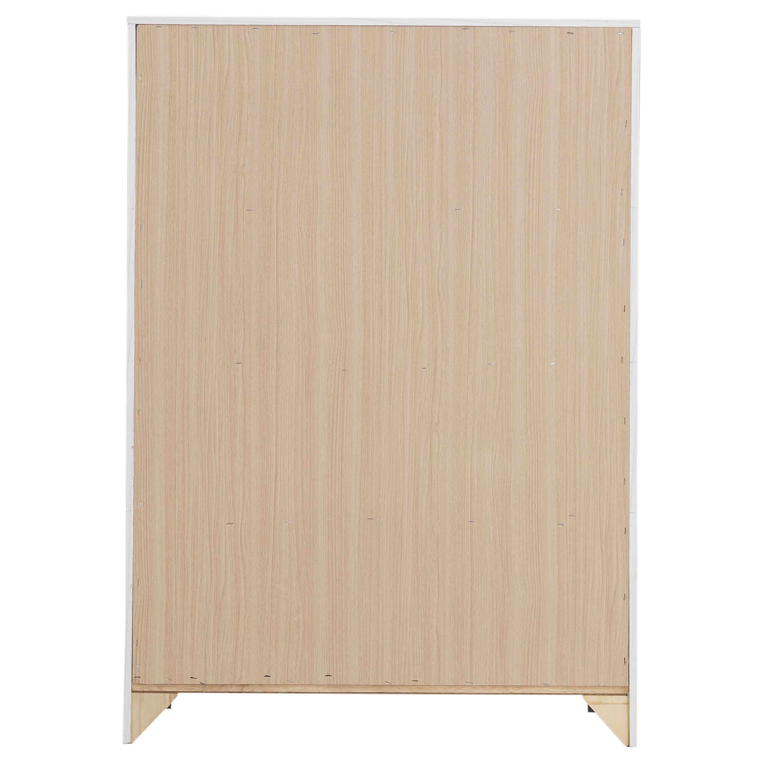  Coaster Furniture Brantford 207055 4-Drawer Bedroom Chest - Coastal White IMAGE 6
