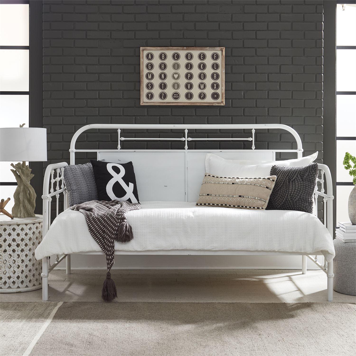  Liberty Furniture Industries Inc. Vintage Series 179-Day Twin Metal Daybed - Antique White IMAGE 6