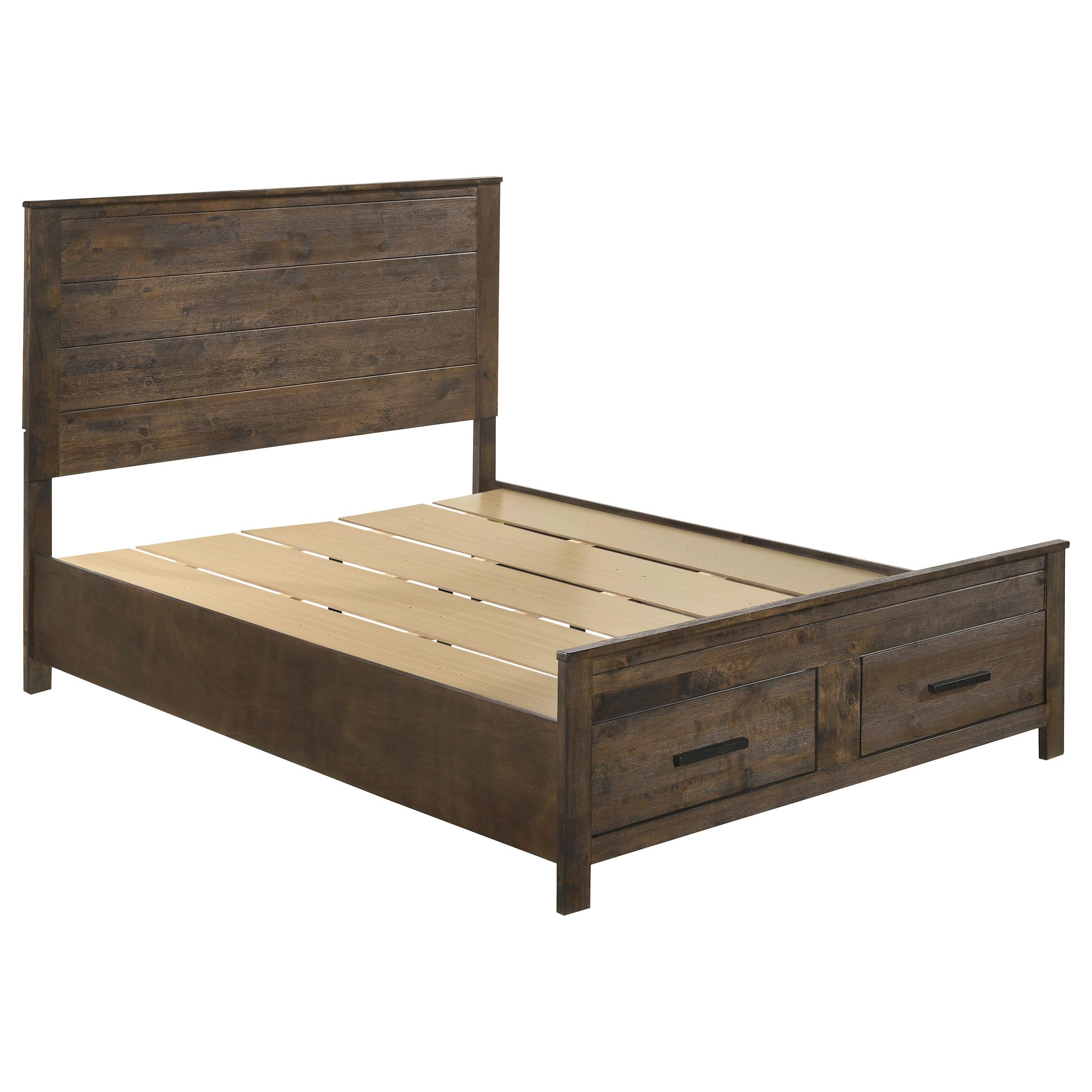  Size_Queen --  Coaster Furniture Woodmont Panel Bed with Storage IMAGE 1