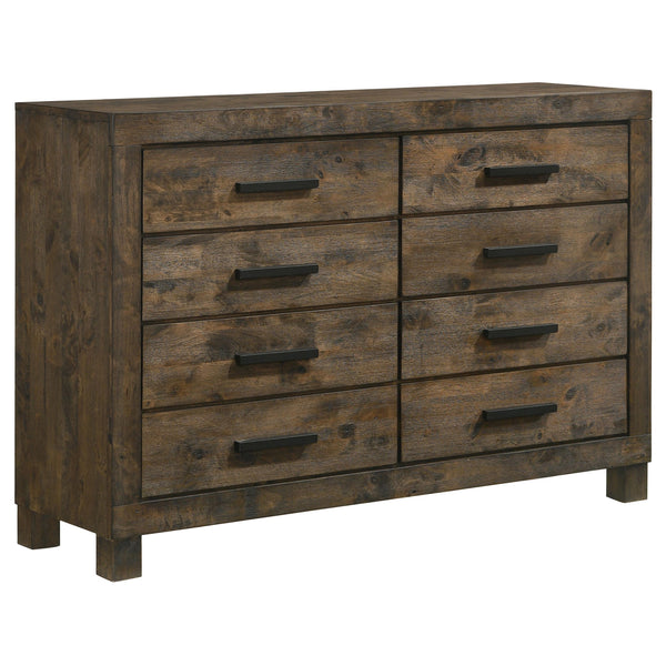 Coaster Furniture Woodmont 222633 8-Drawer Dresser - Rustic Golden Brown