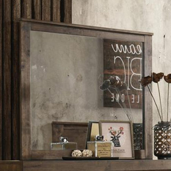 Coaster Furniture Woodmont 222634 Dresser Mirror - Rustic Golden Brown