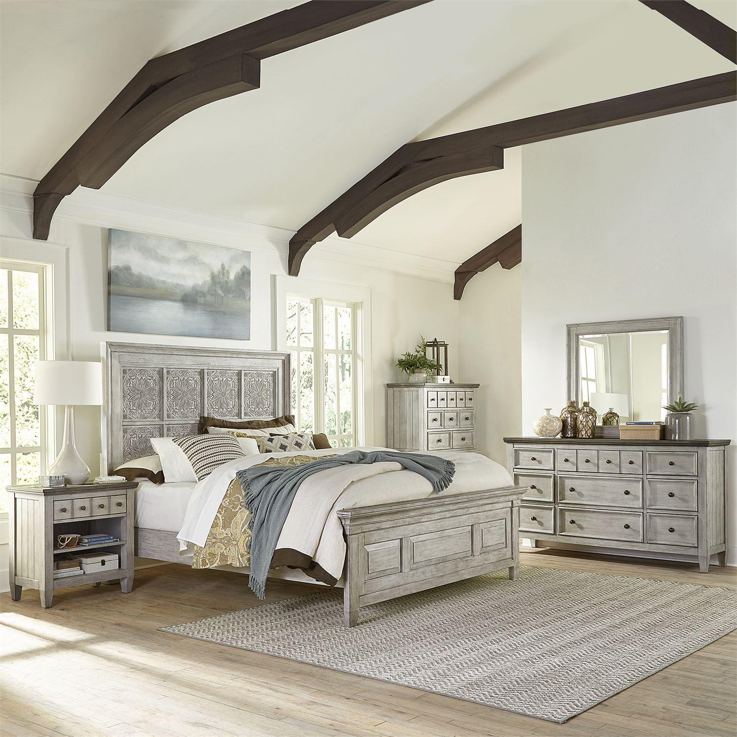  Size_King --  Heartland 824-BR-OKPB King Panel Bed IMAGE 8